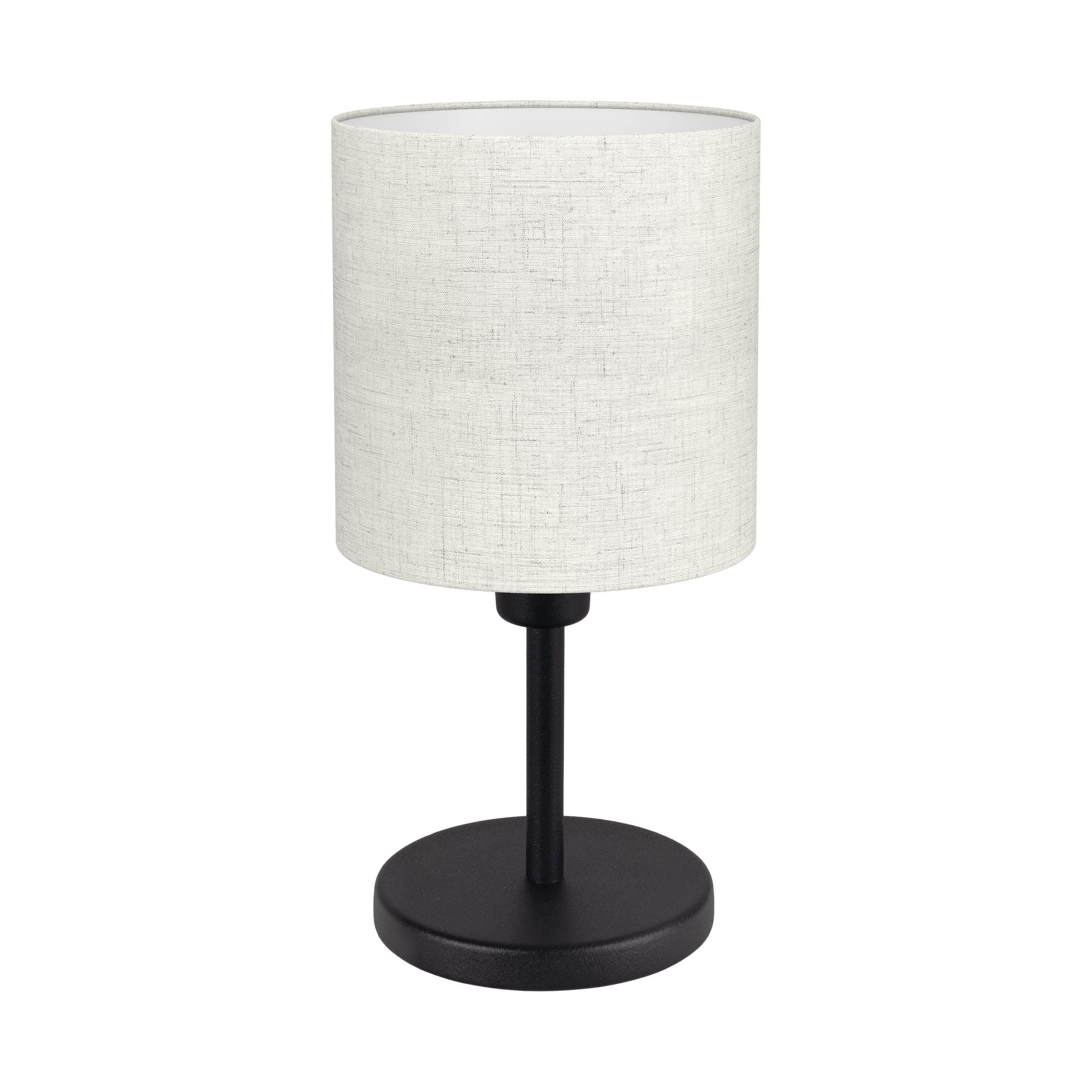 EGLO Montetto 1 Fabric & Black Steel Classic Table Lamp 32219