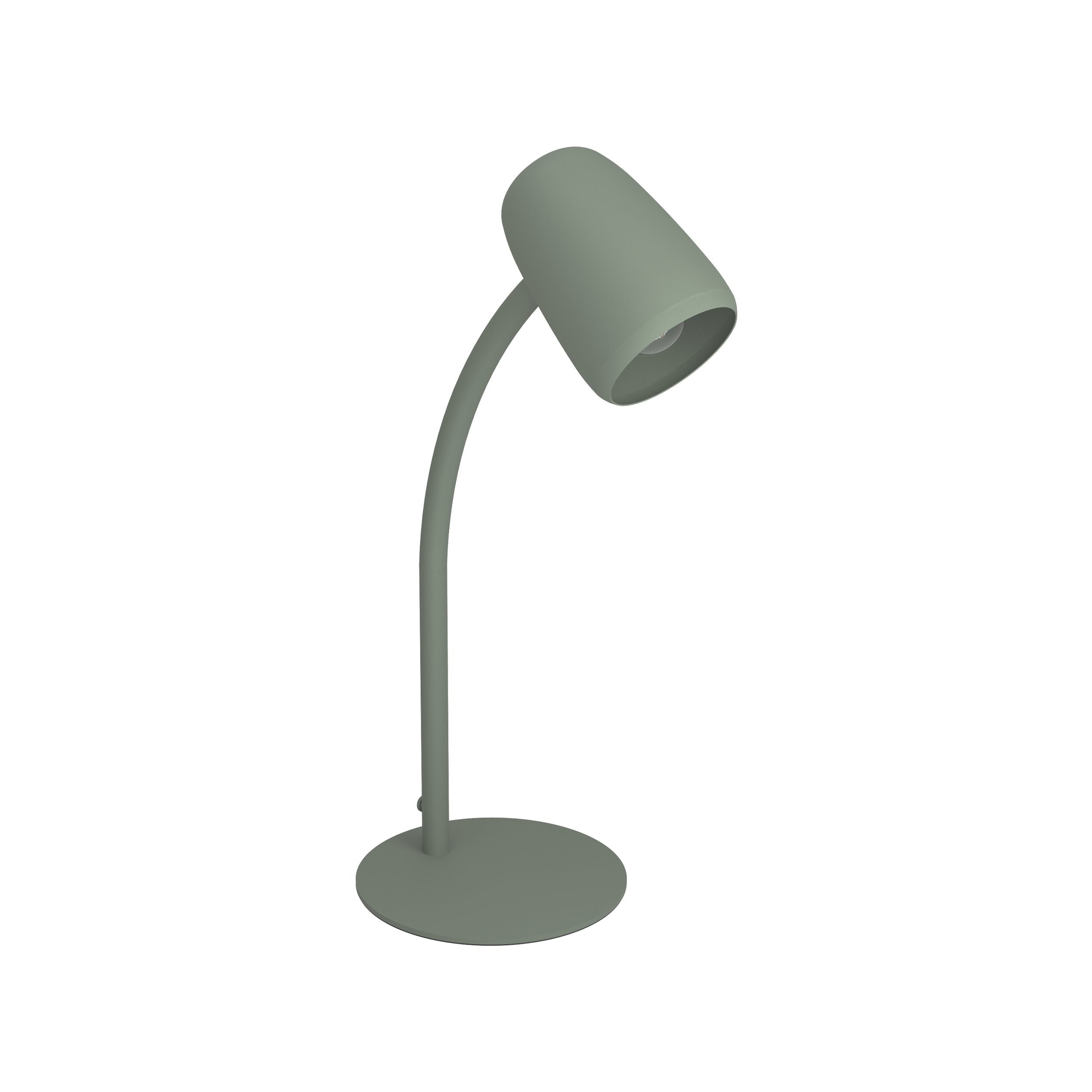 EGLO Carlo Modern Steel Flexible Desk Lamp, Green