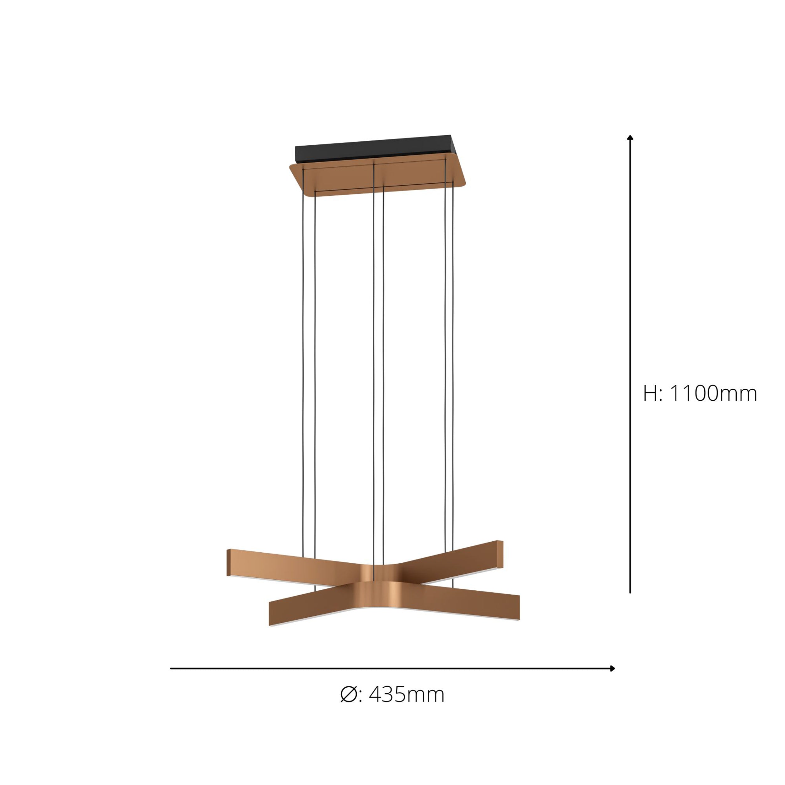 EGLO Folcino-Z Bronze Pendant Light