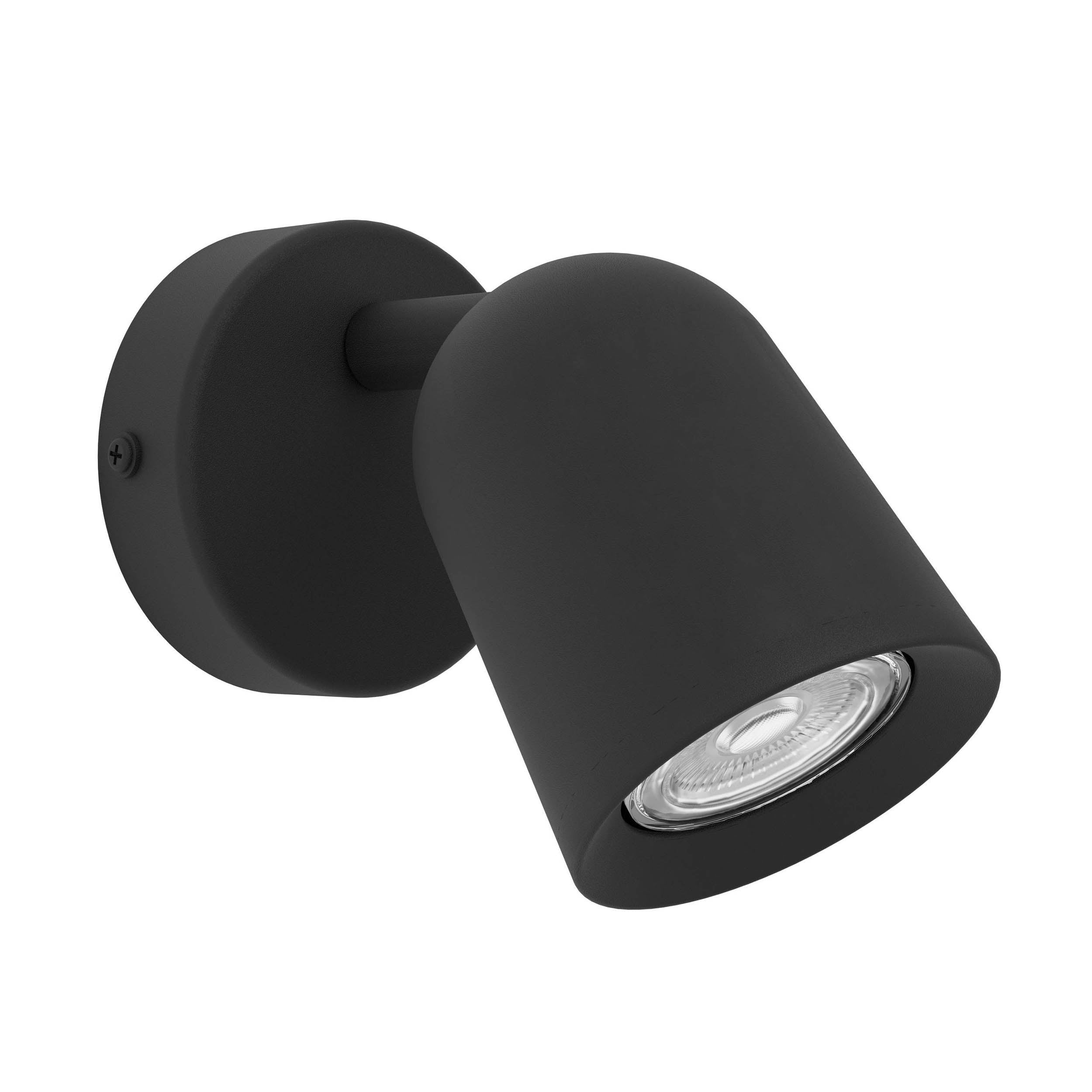 EGLO Camaldoli Black Steel LED Wall Spotlight