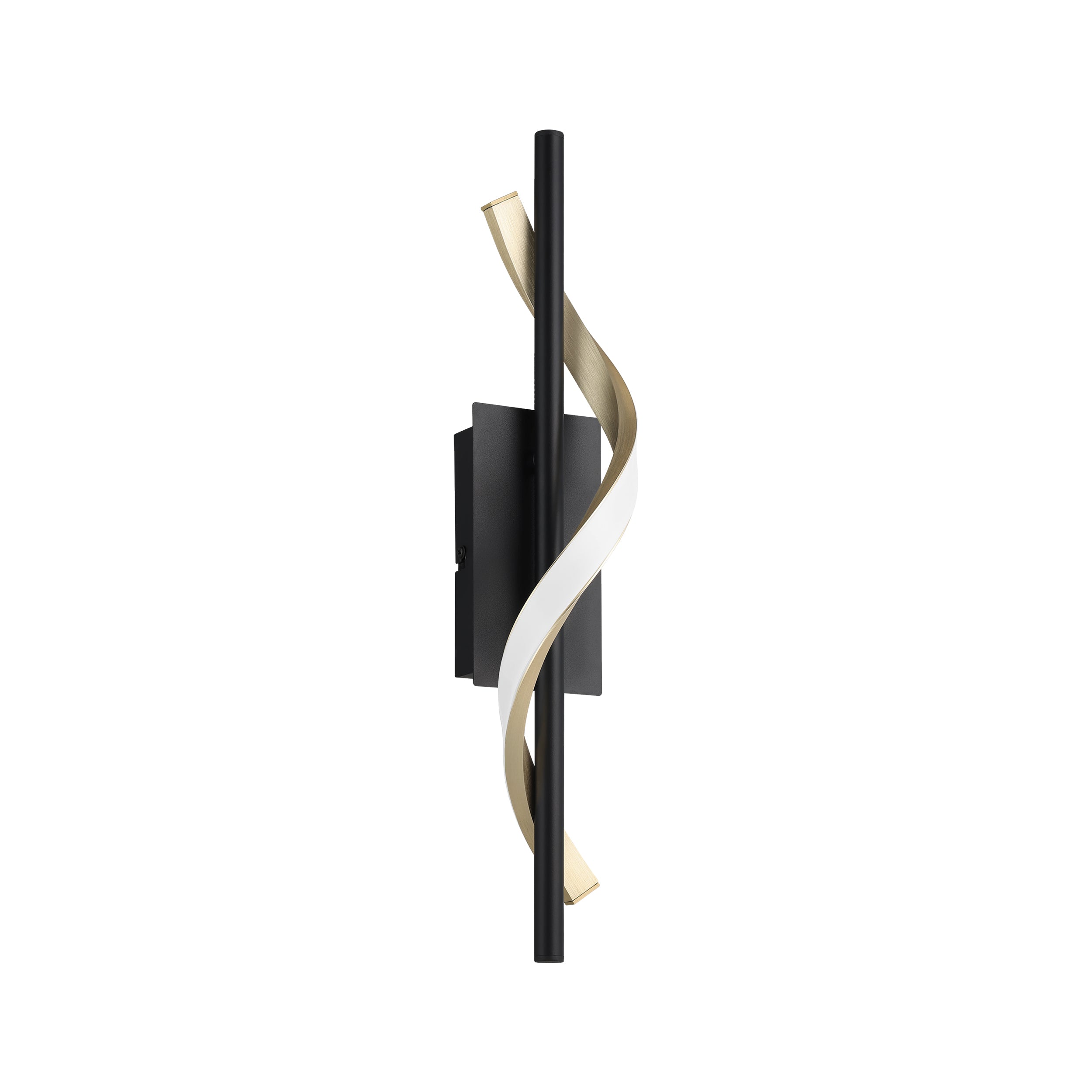EGLO Conaprato Black & Brushed Brass Modern Wall Light