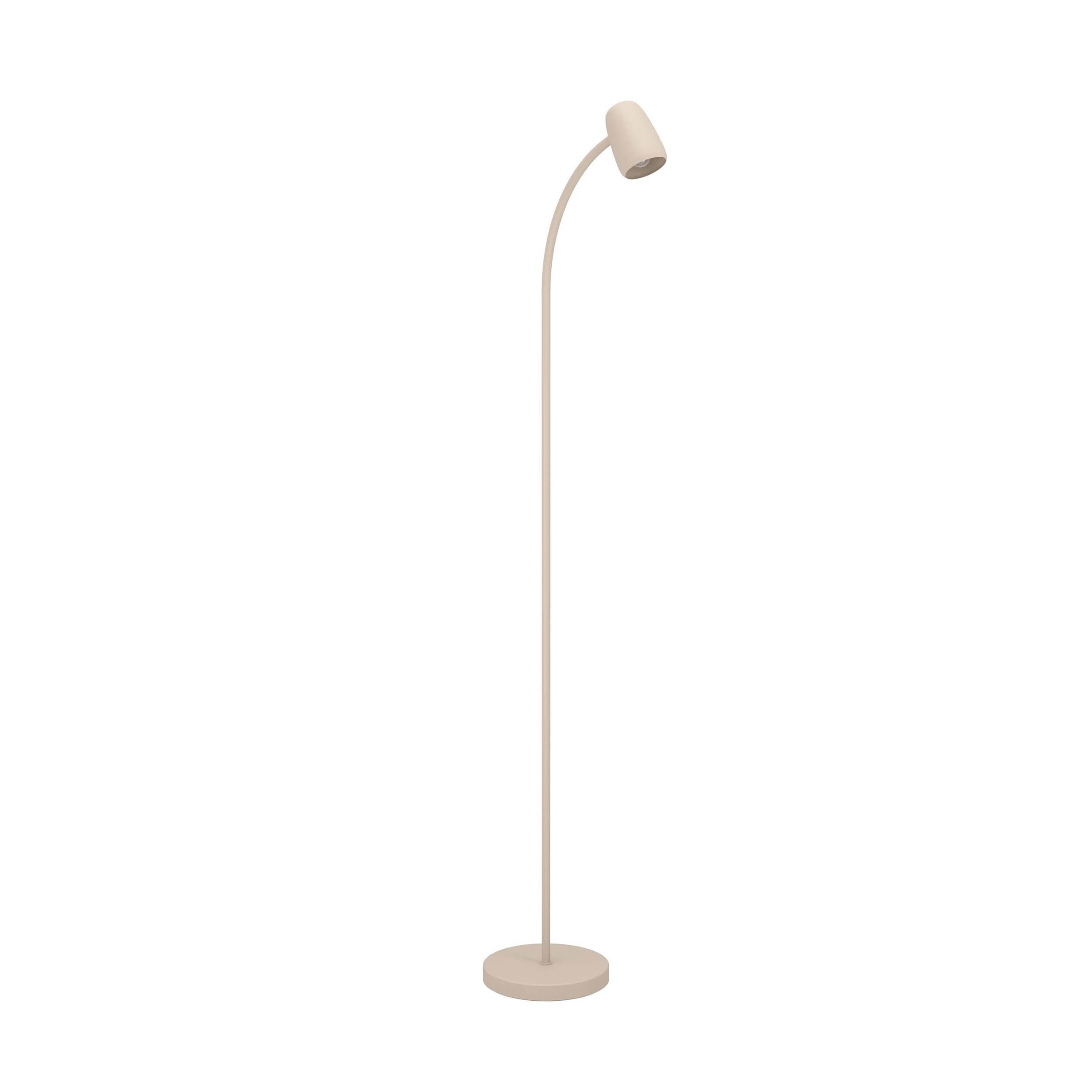 EGLO Carlo Modern Steel Floor Lamp, Sandy