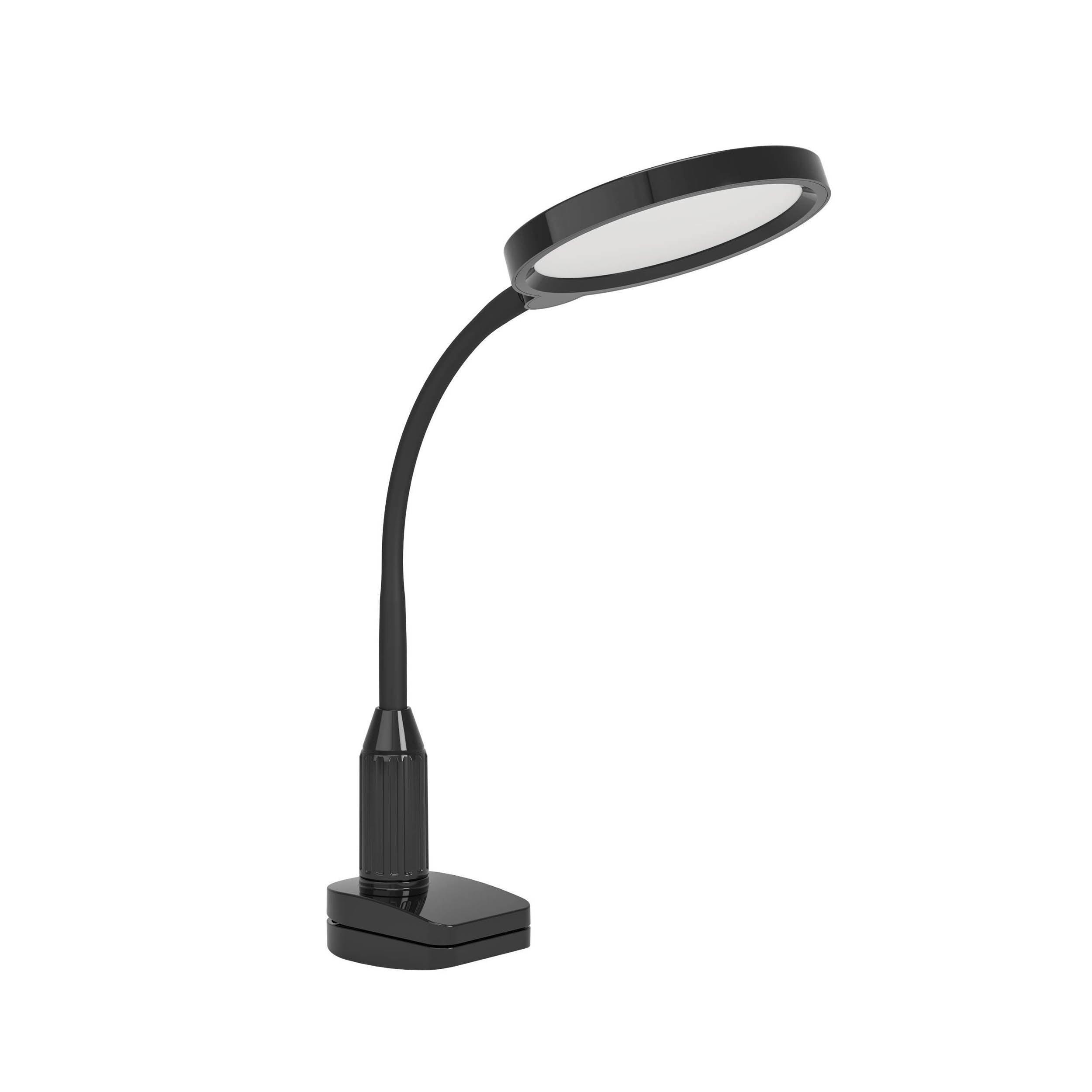 EGLO Lauro Black Plastic LED Clamp Table Light