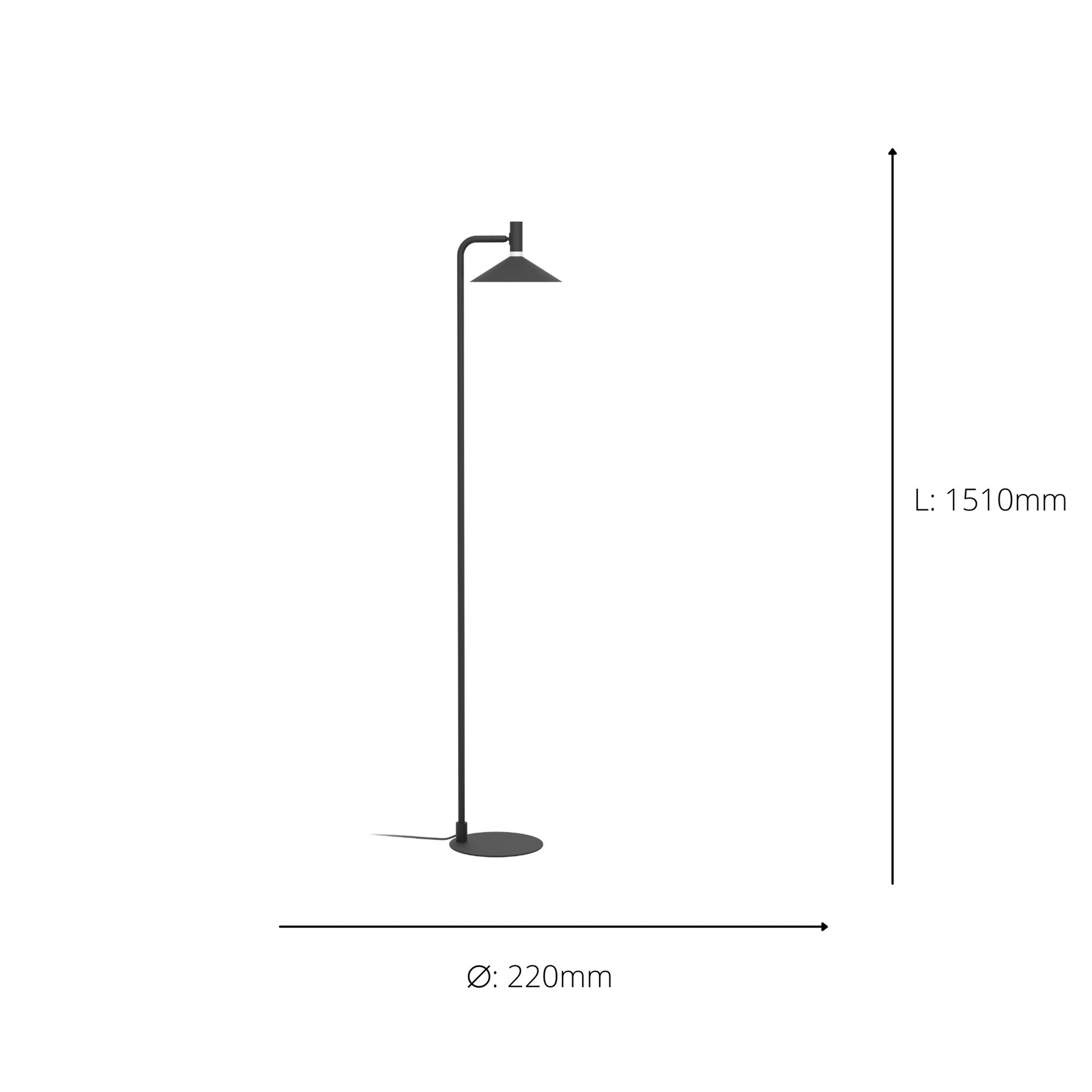 EGLO Conomavilla-Z Black Floor Light