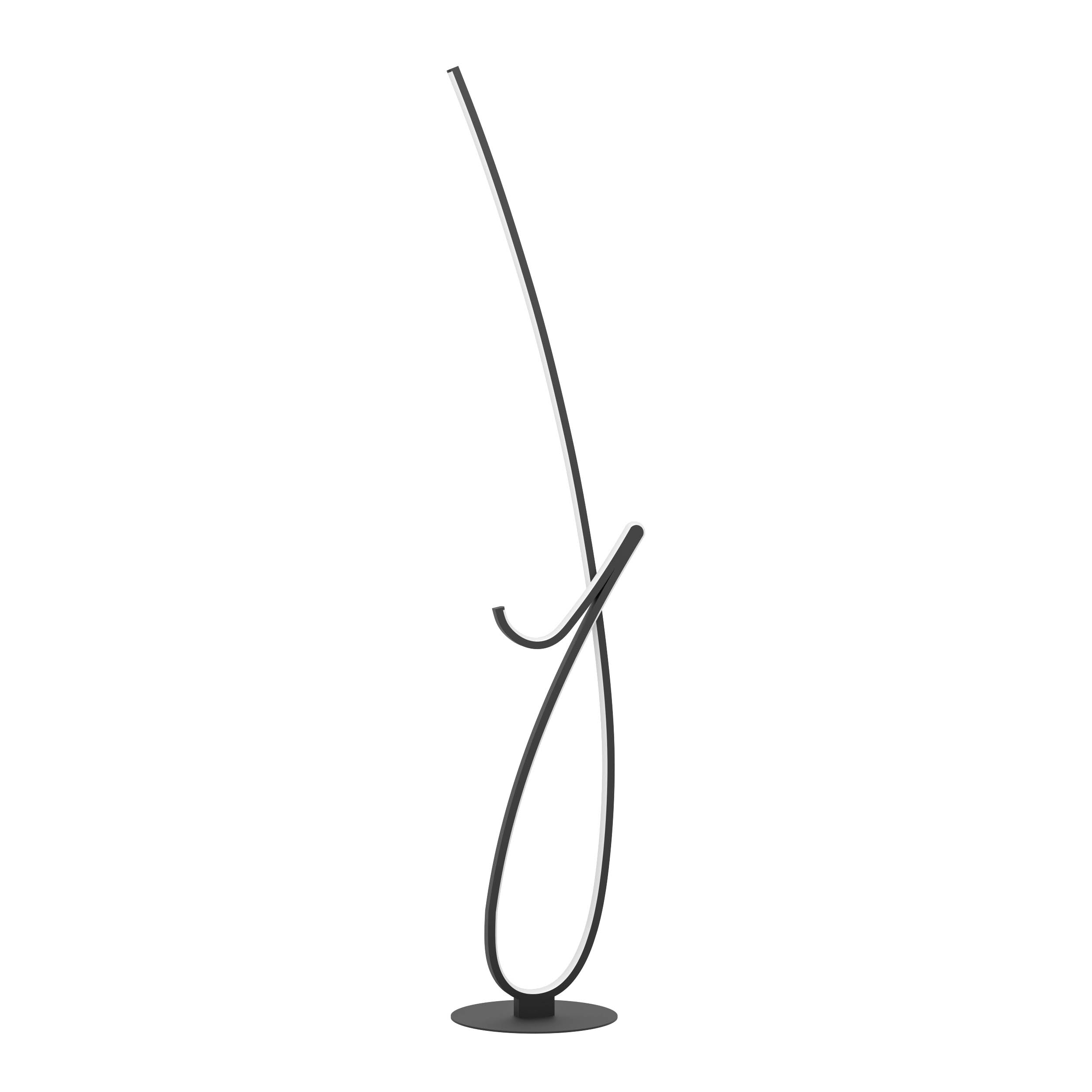 EGLO Cardoncito Black Steel & Plastic LED Floor Light