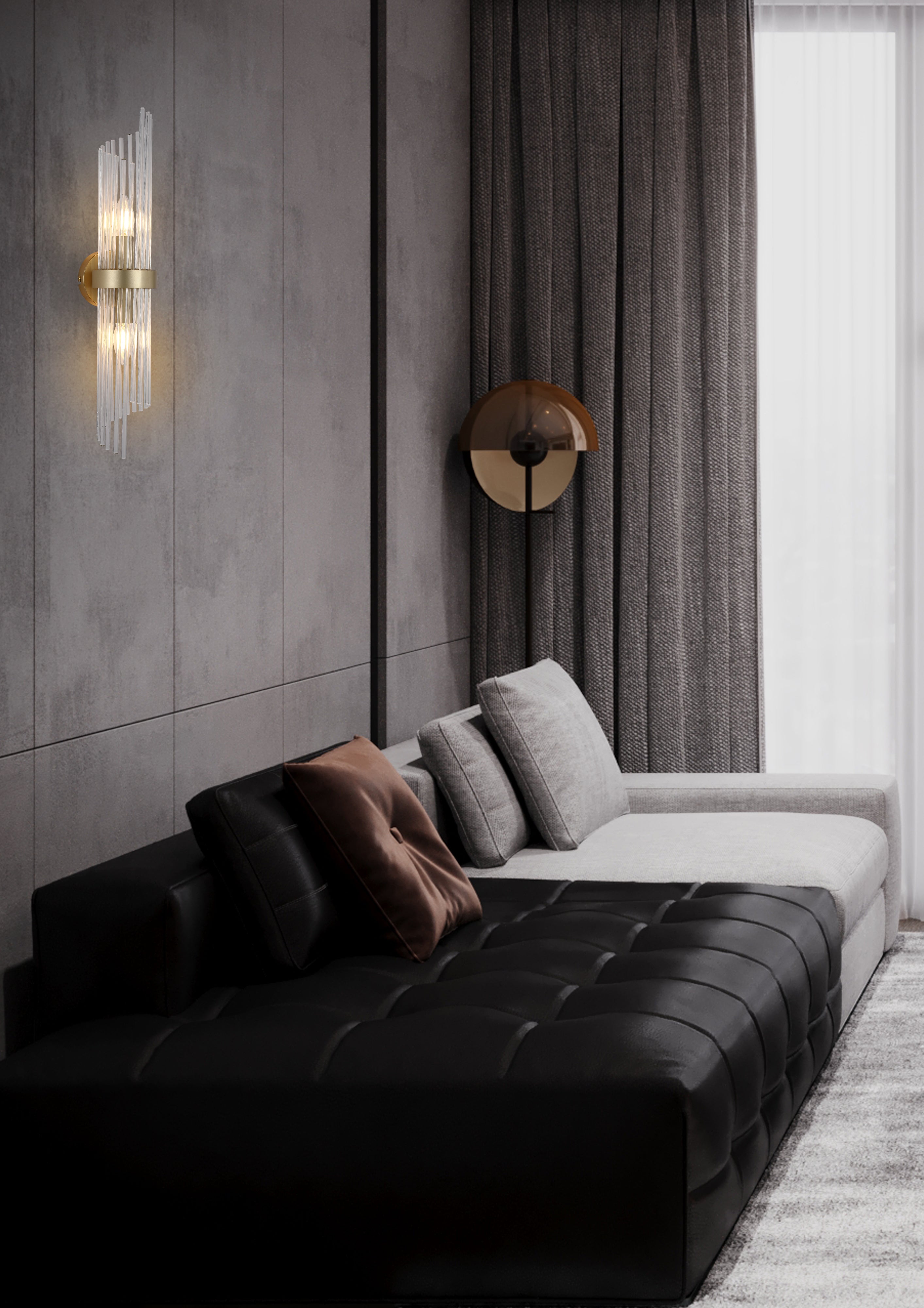 Lara 2Lt Wall Light