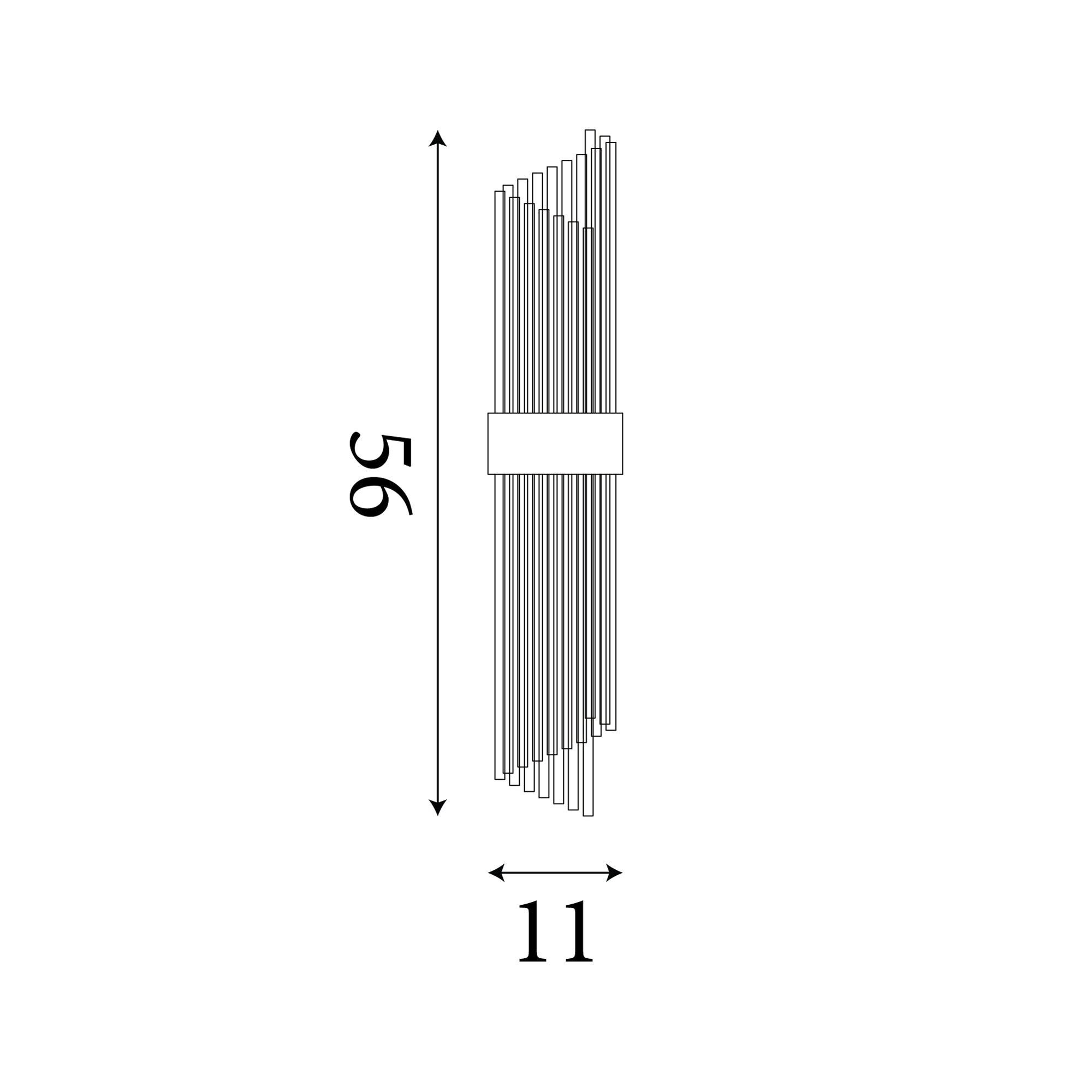 Lara 2Lt Wall Light