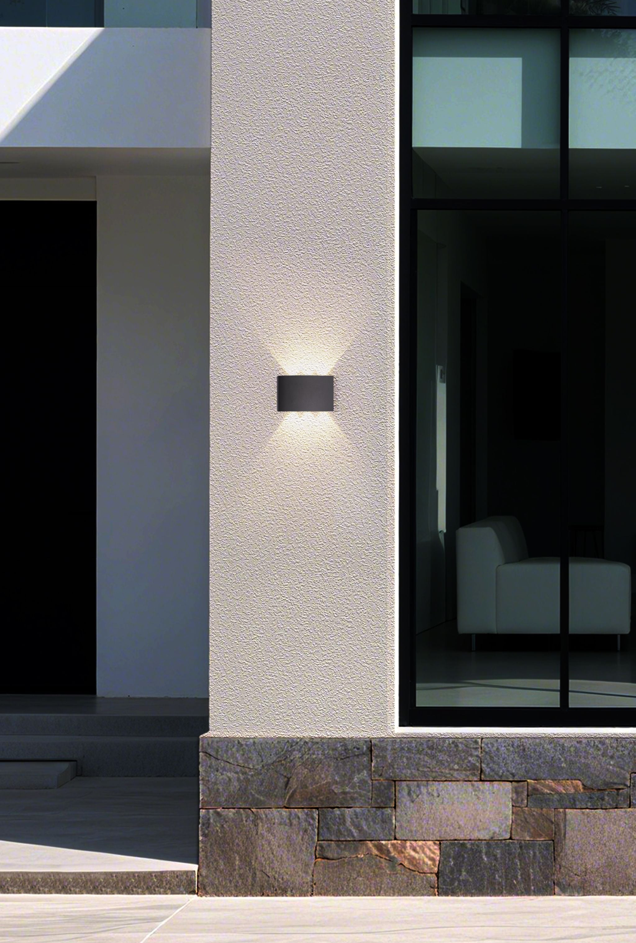 Shadows LED Outdoor Wall Light