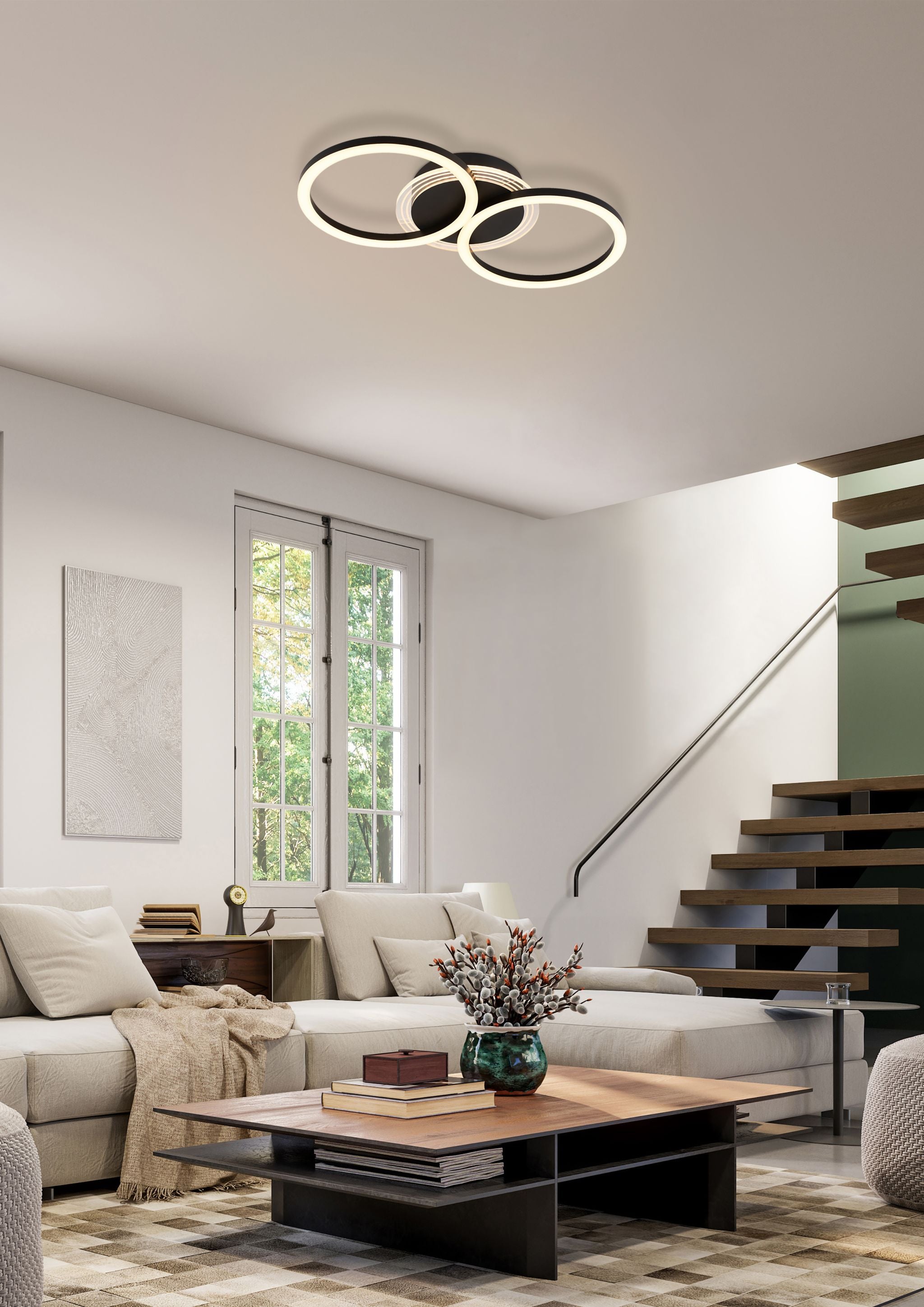 Contour LED Flush Double Ring