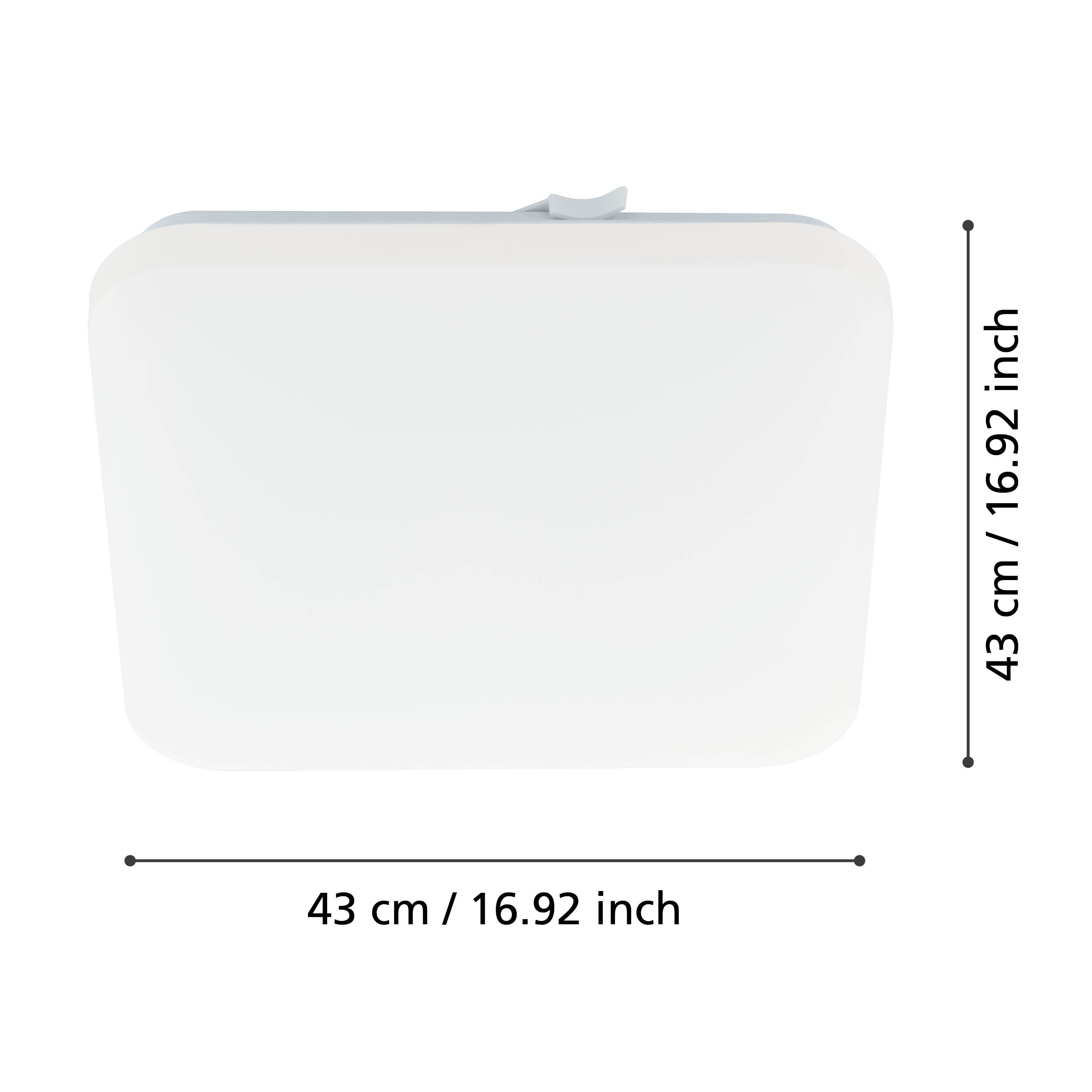 FRANIA 430mm SQ Flush Fitting