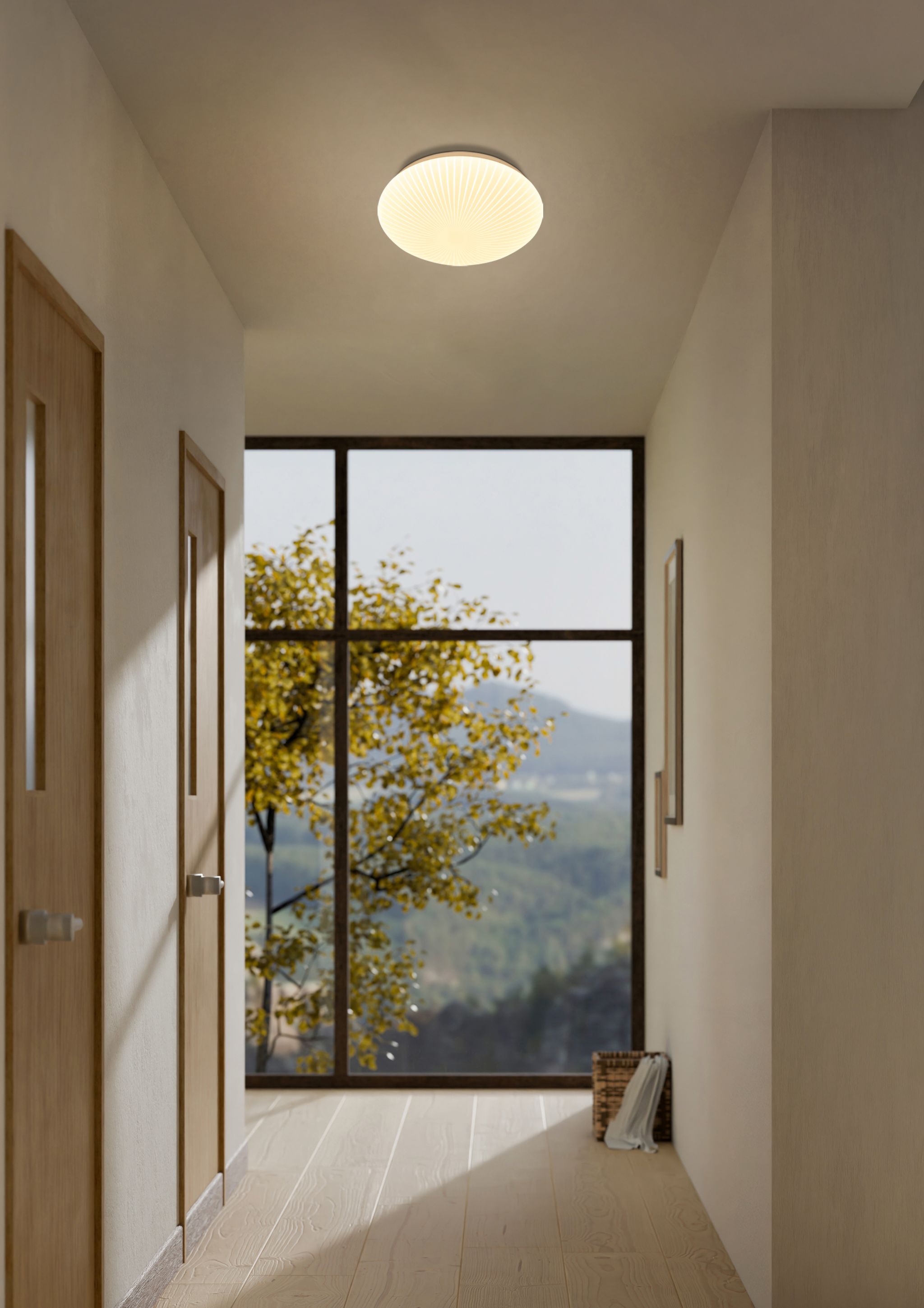 Malta LED Flush 30mm - White acrylic