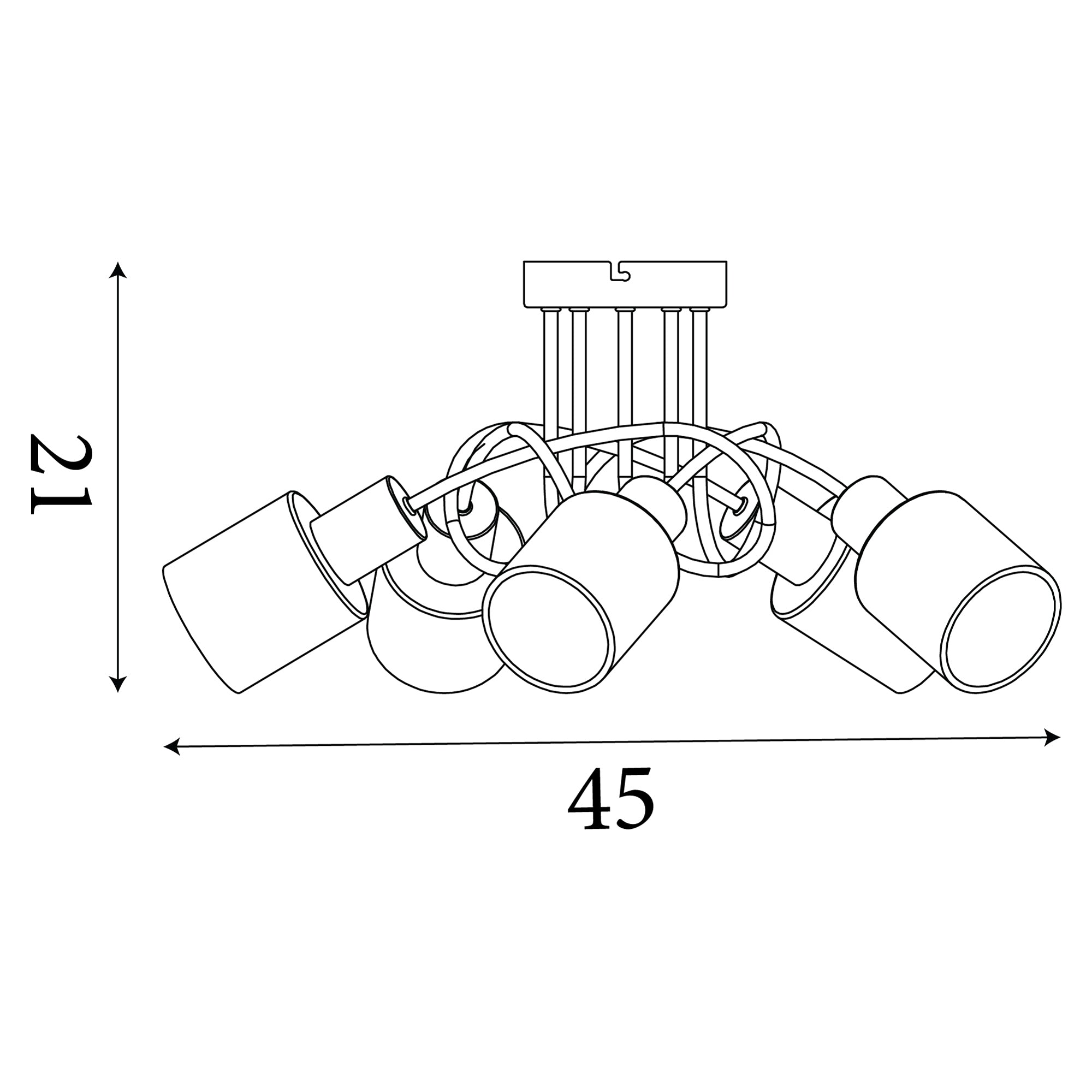 Knot 5Lt Flush Fitting