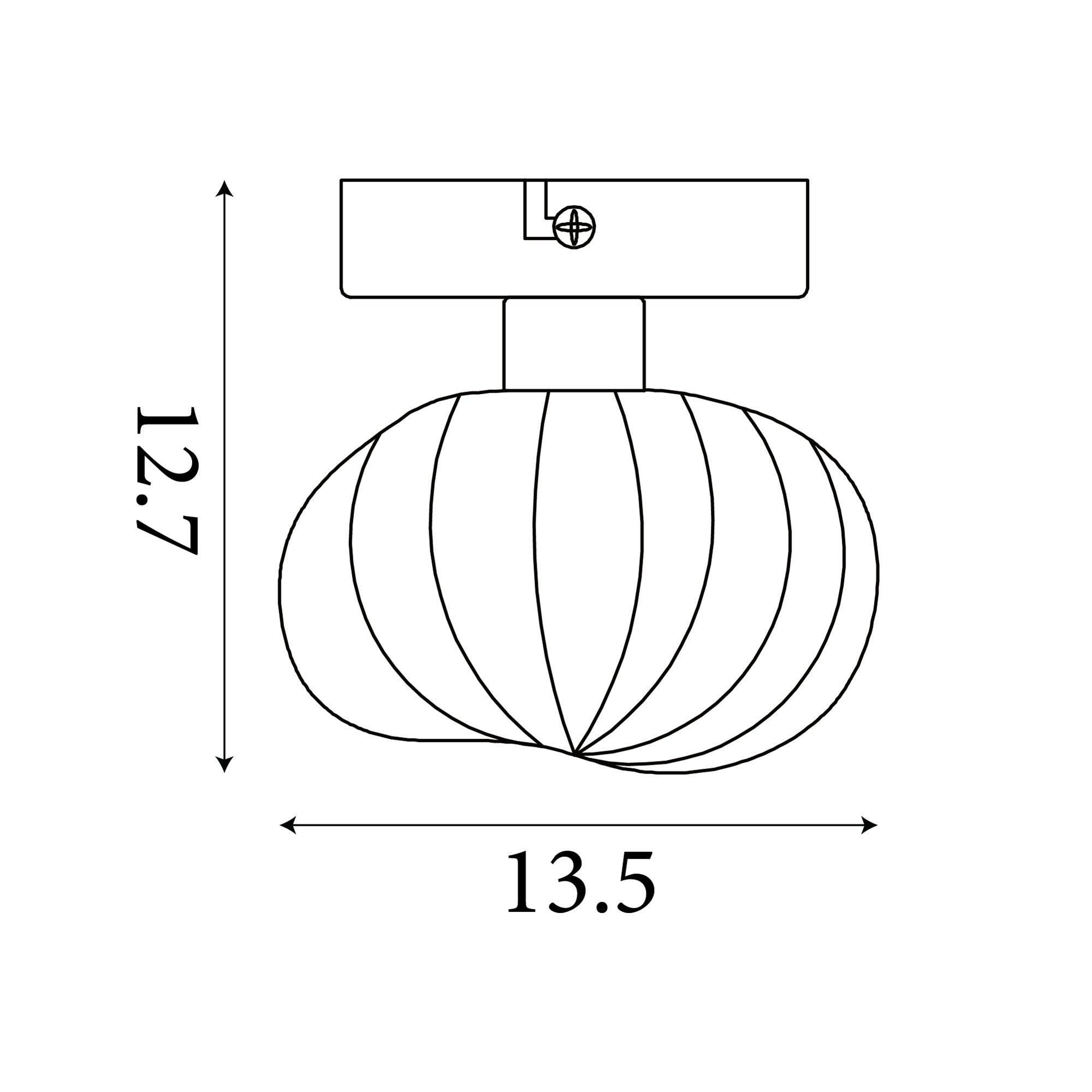 Sunbeam 1lt Wall Light
