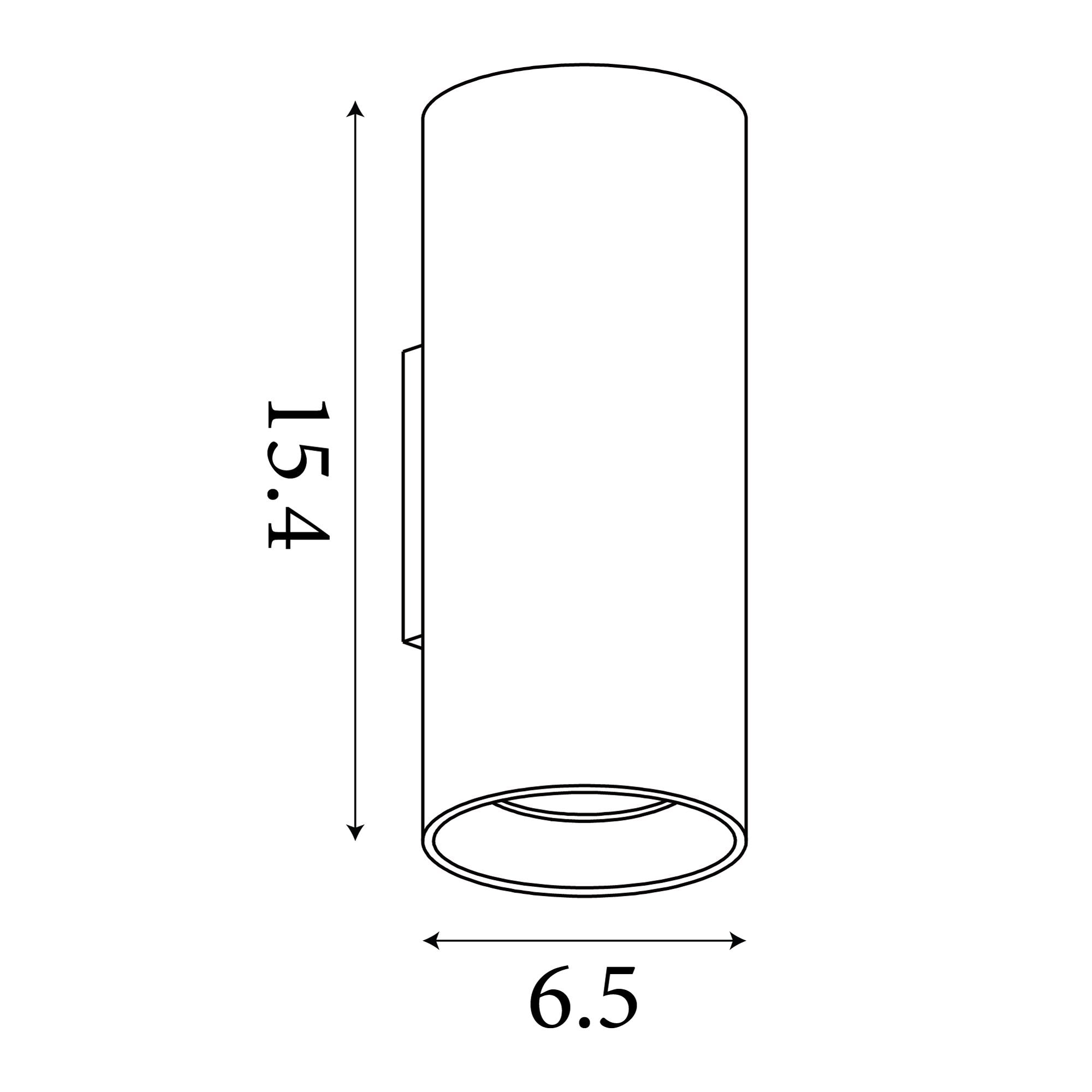 Cyls Cylinder Up&Down Wall Light 24125