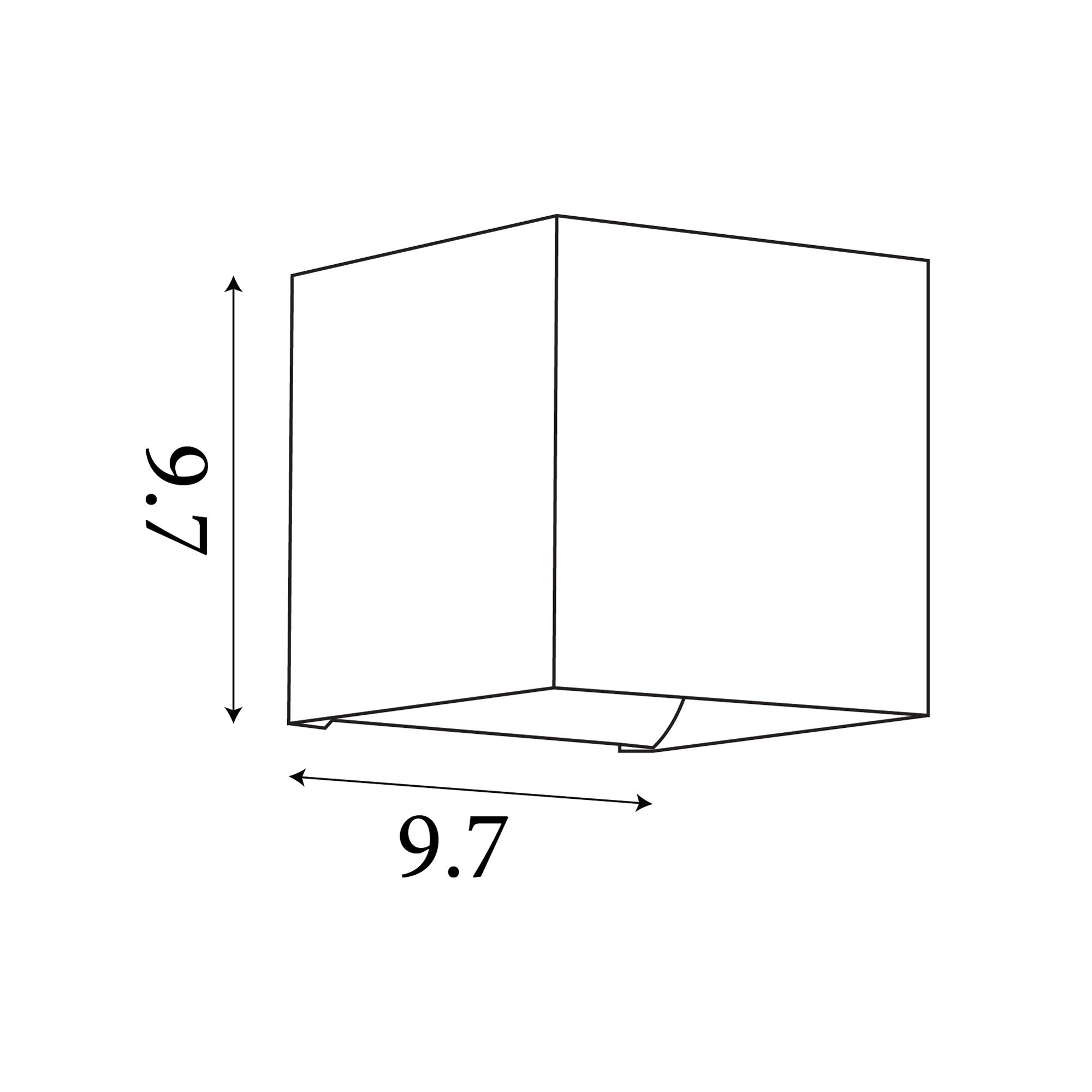 Newton Square Up&Down Wall Light