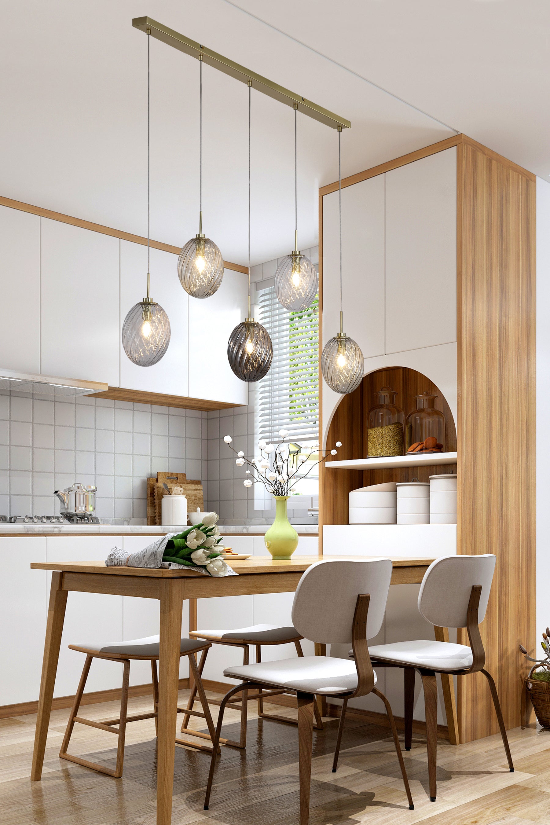 Whirl 5Lt Bar Pendant