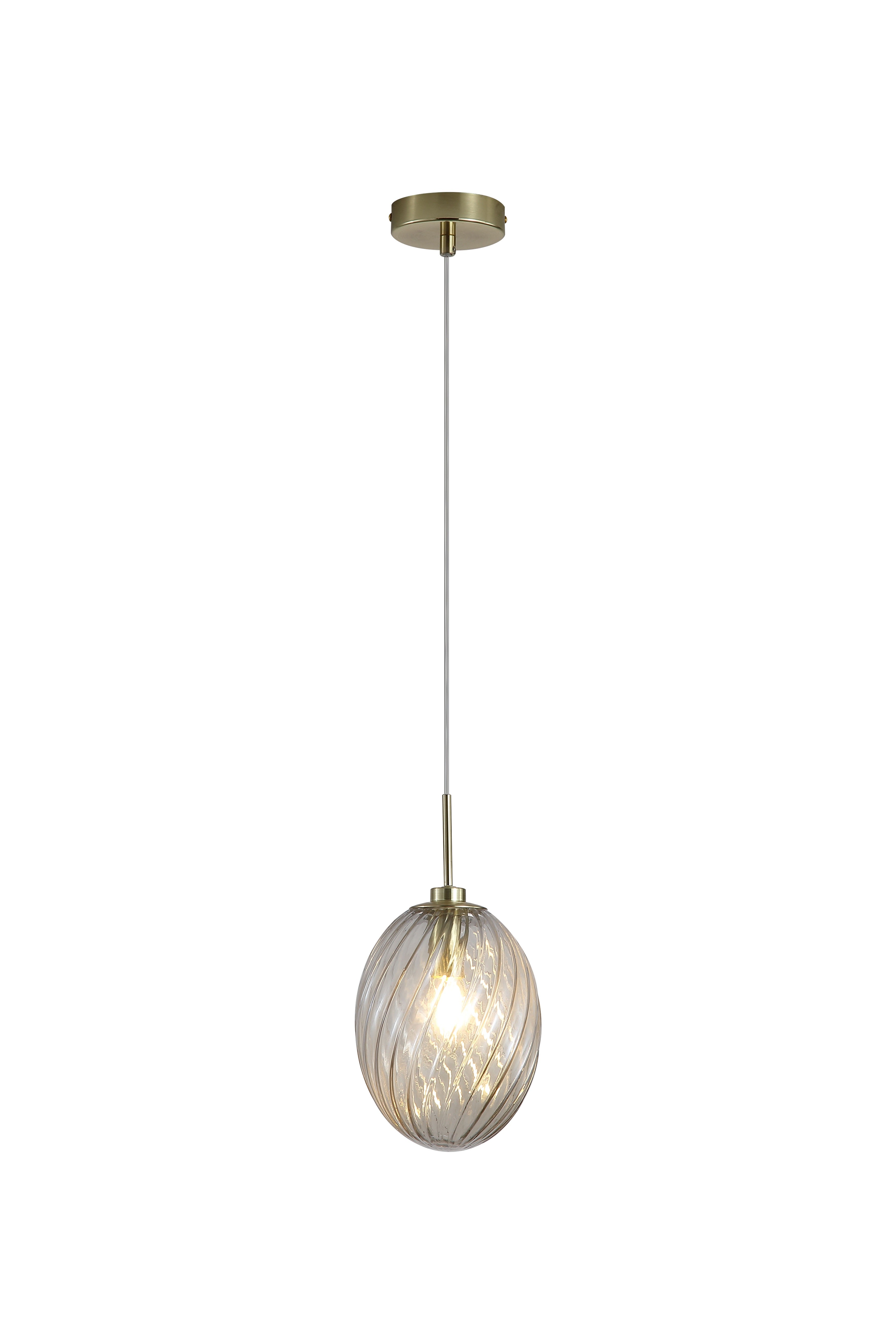 Whirl 1Lt Pendant Champagne Glass