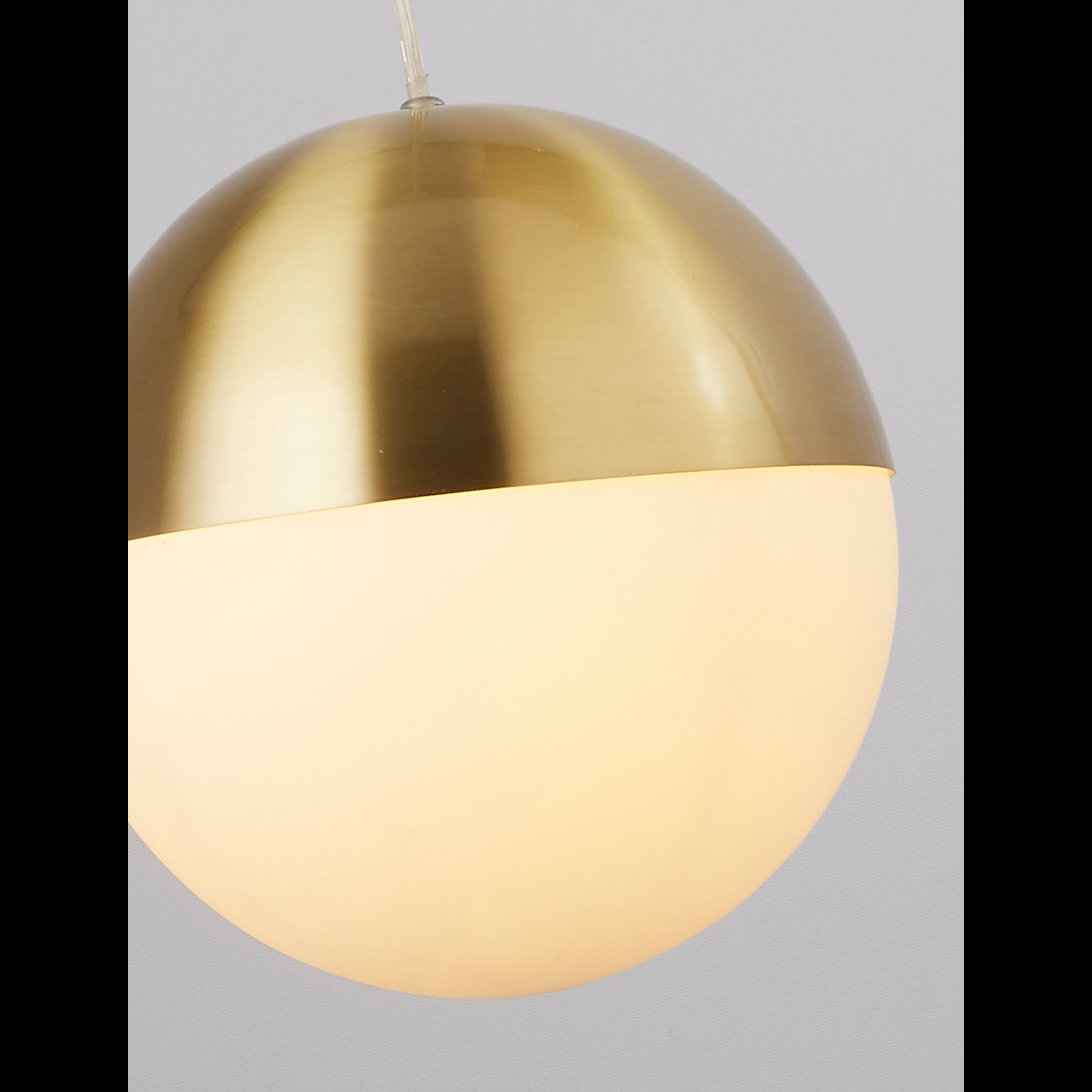 Endor Pendant  - Satin Brass & Opal Glass (END OF LINE PRODUCT)