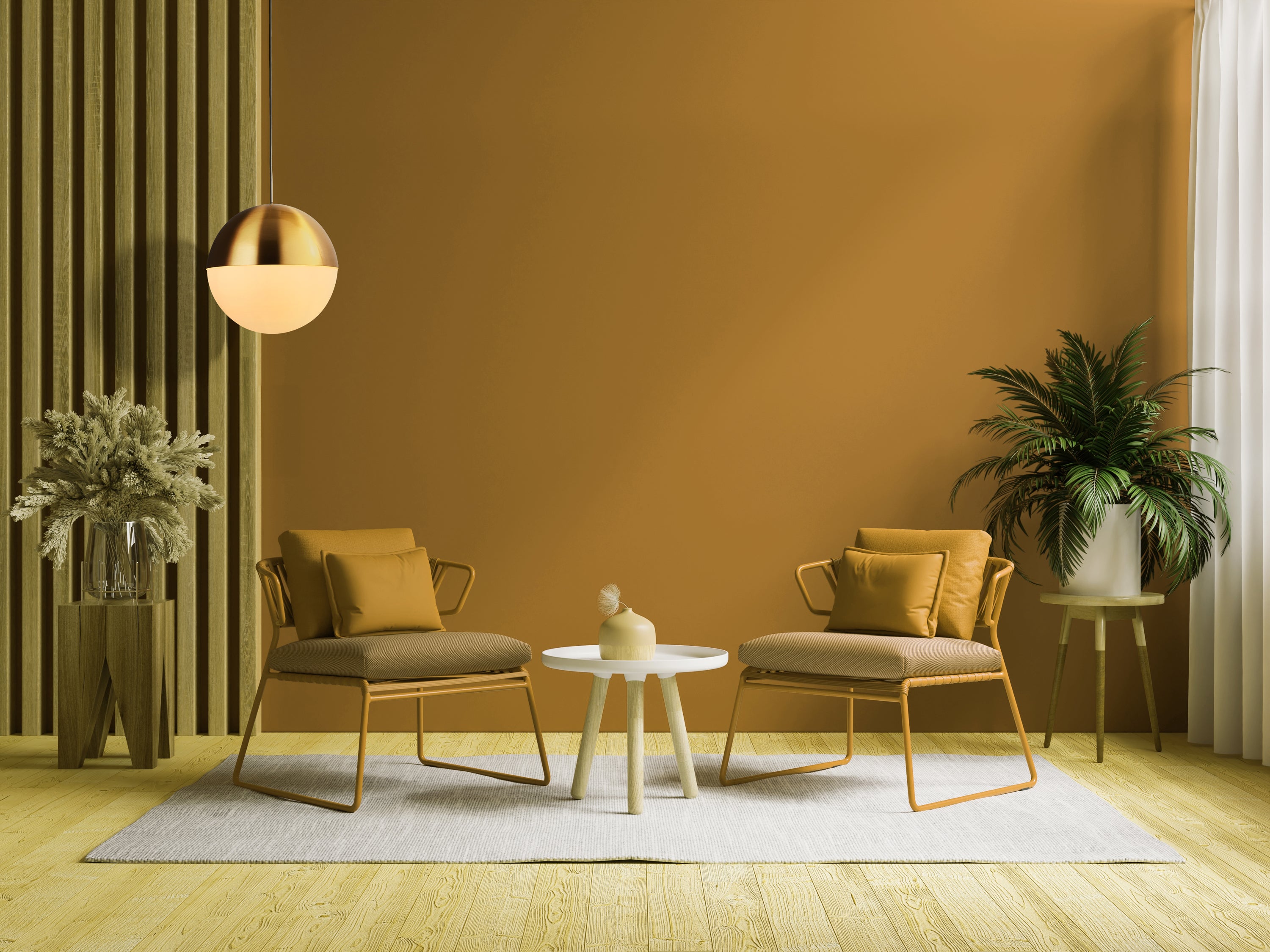Endor Pendant  - Satin Brass & Opal Glass (END OF LINE PRODUCT)