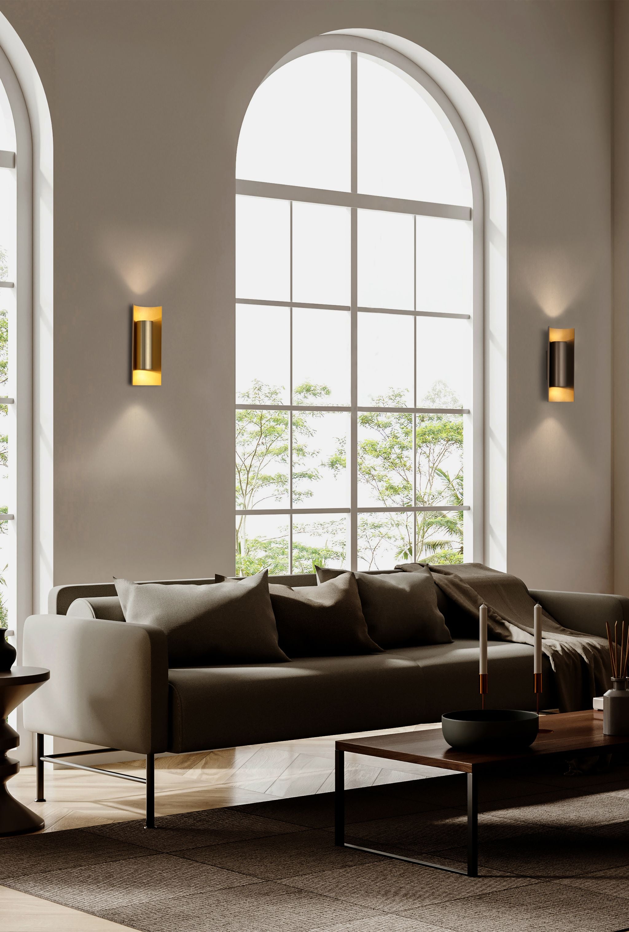 Roll 2Lt Wall Light