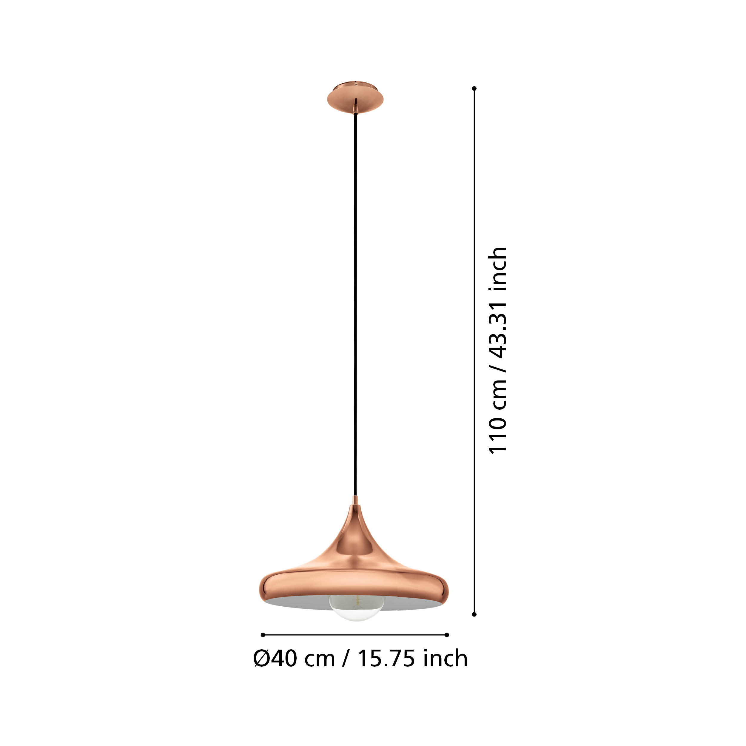 CORETTO 400mm Single Pendant