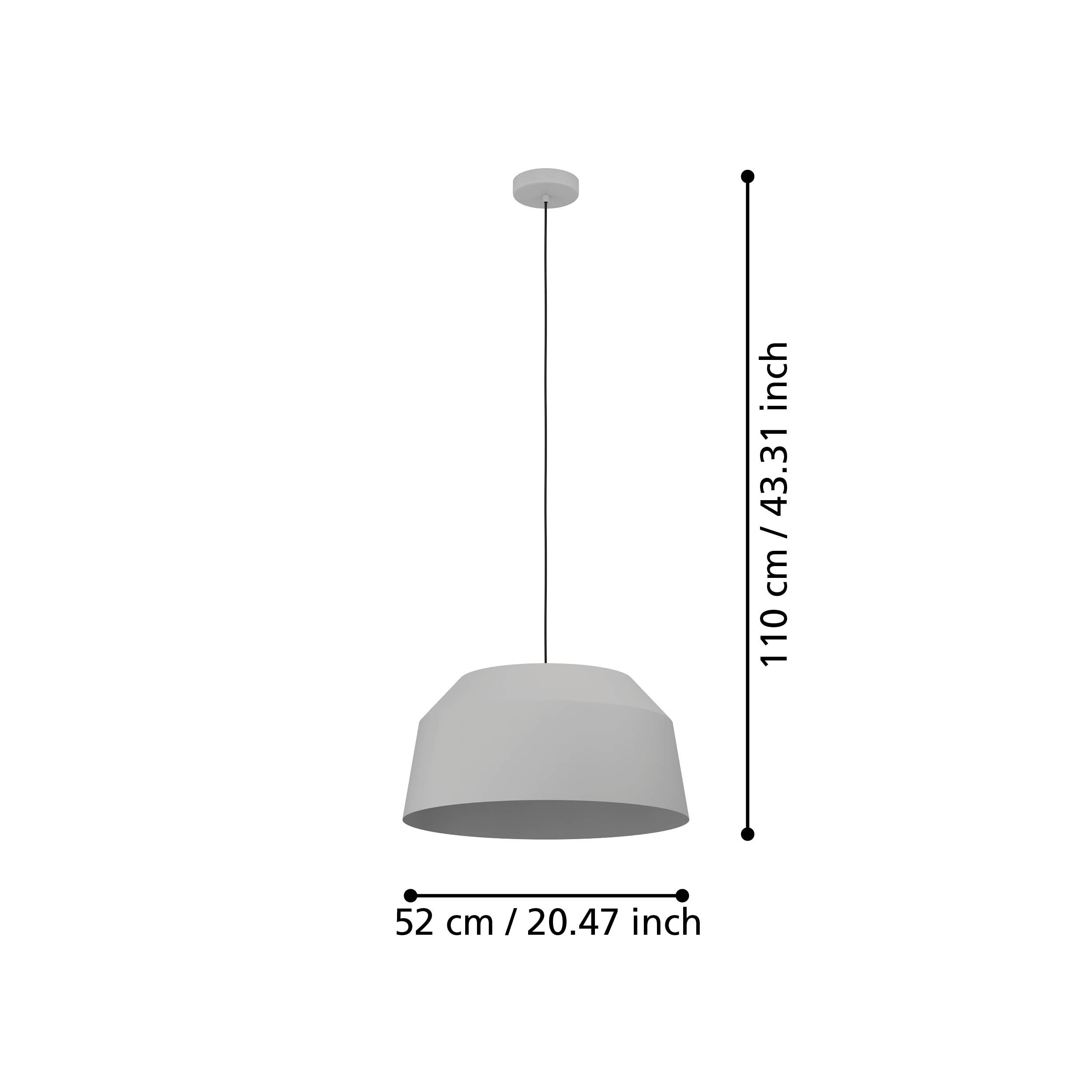 CONTRISA 520mm Single Pendant