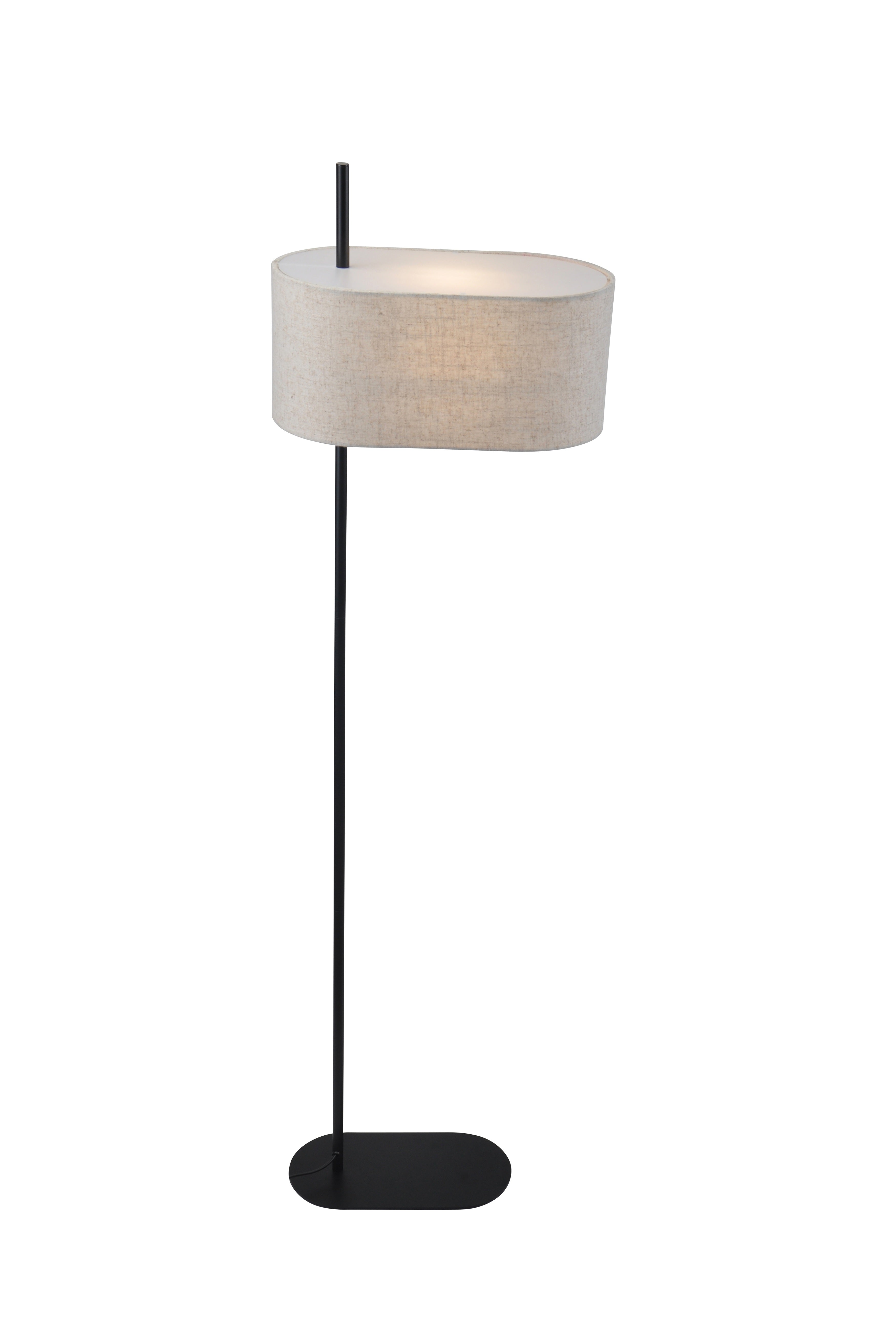 Hessian 1Lt Floor Lamp