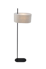 Hessian 1Lt Floor Lamp