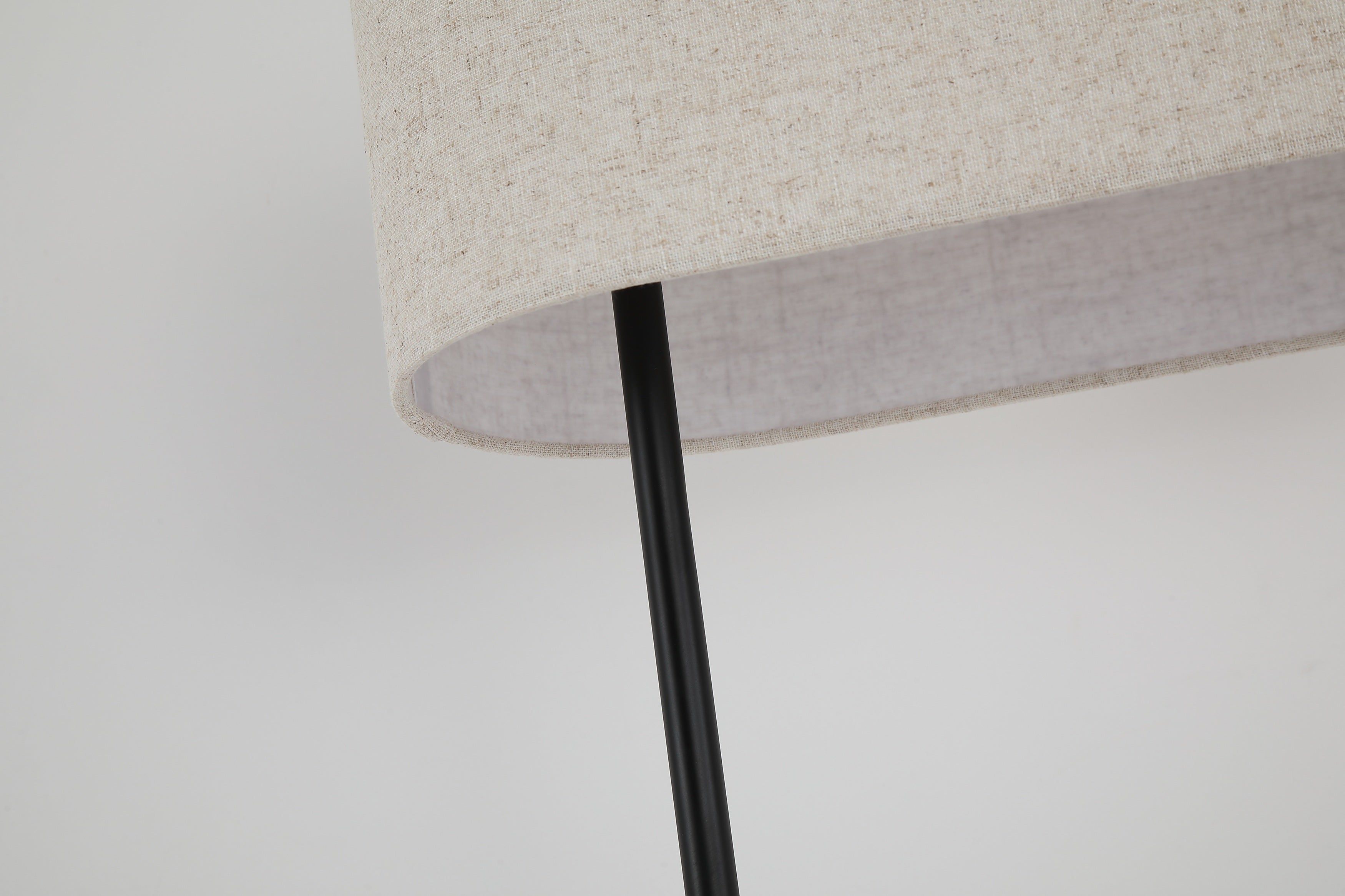 Hessian 1Lt Floor Lamp