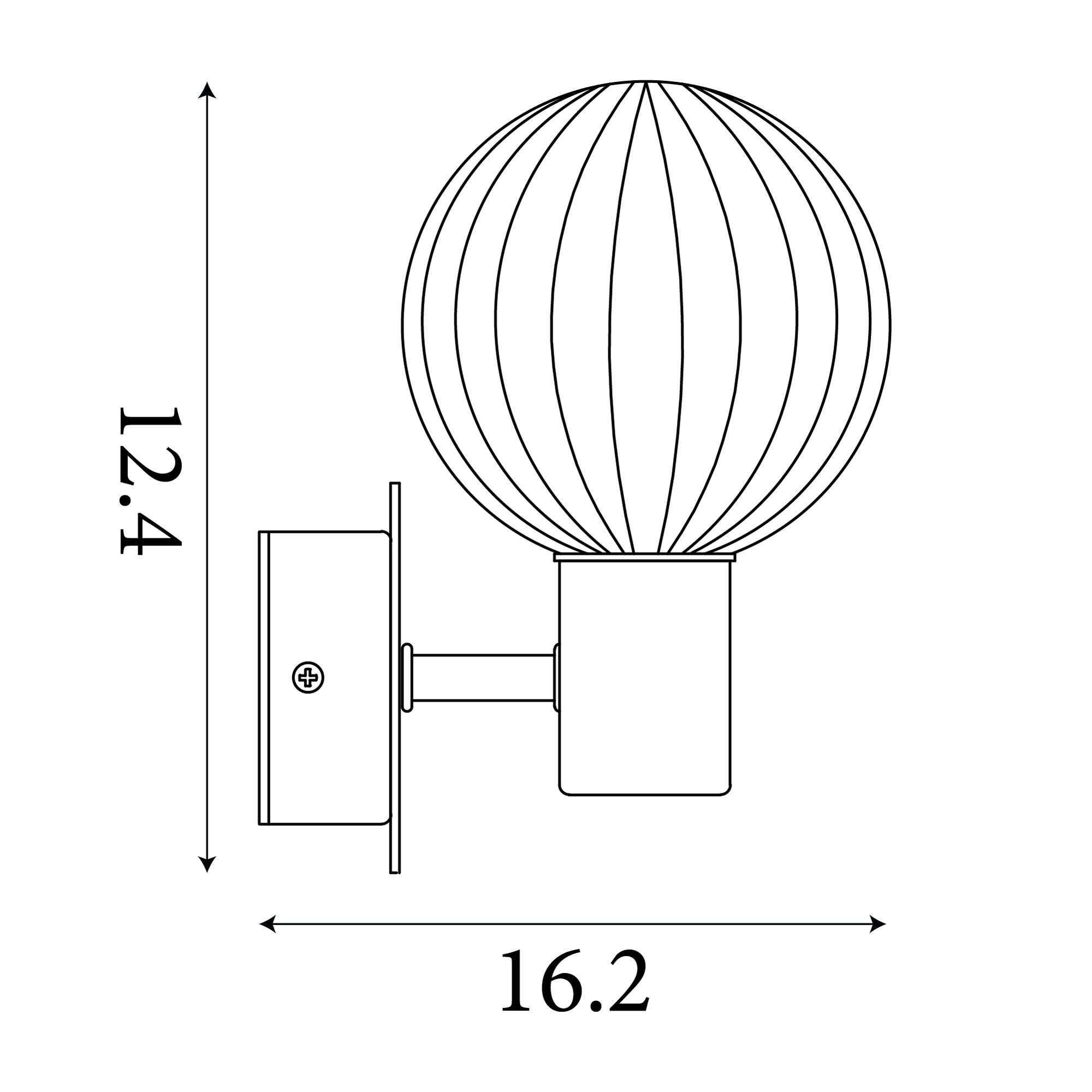 Luminsphere 1Lt Wall Light