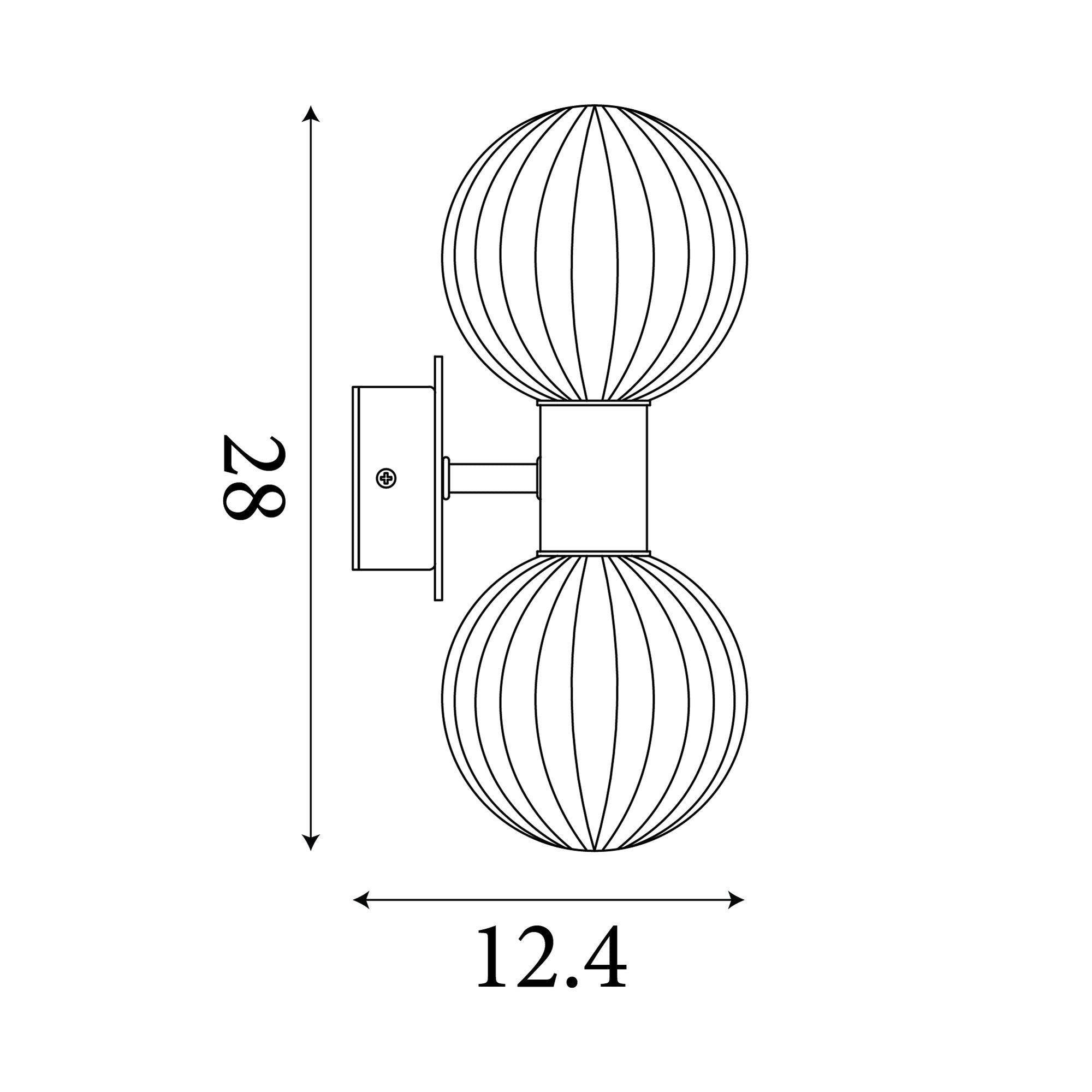 Luminsphere 2Lt Wall Light