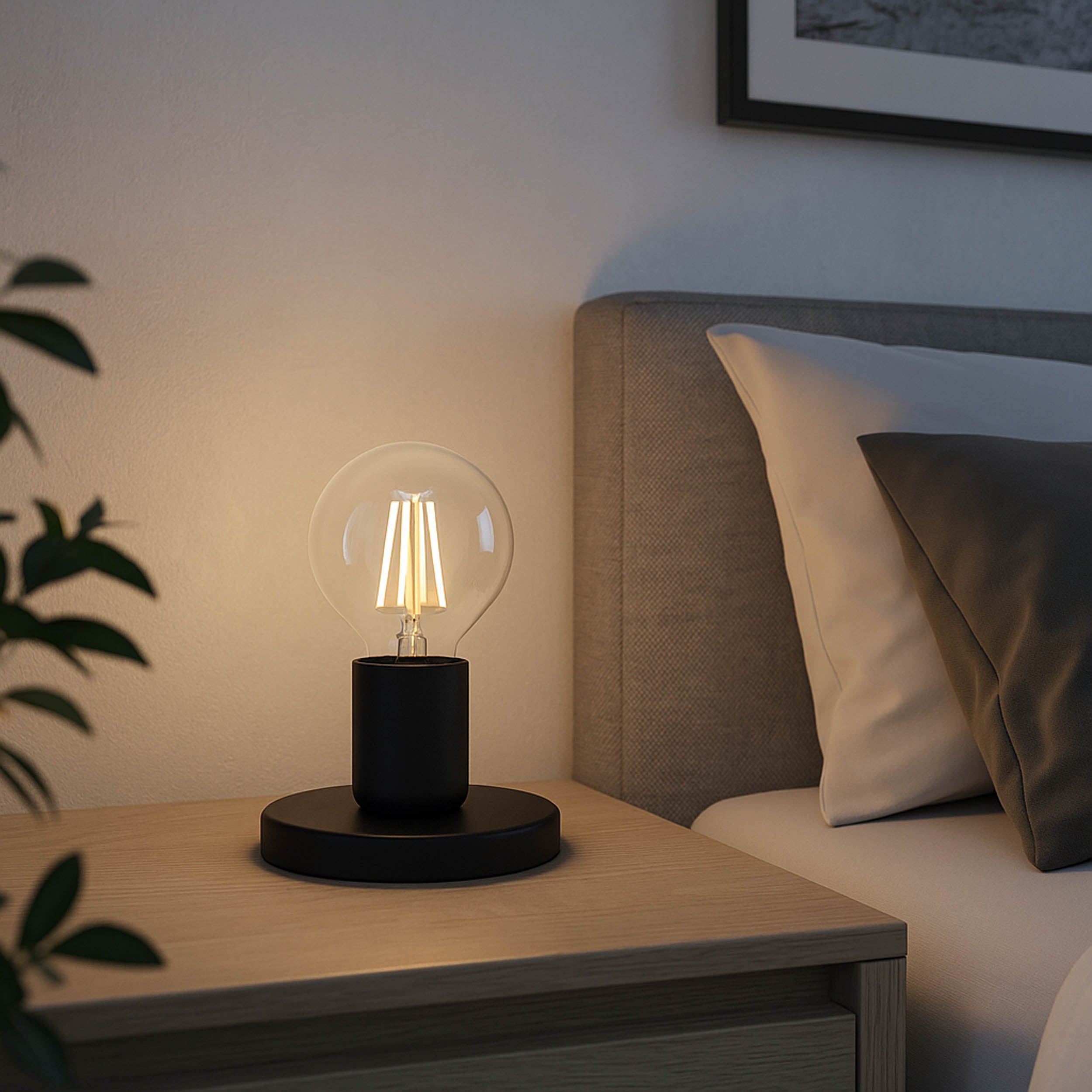 EGLO Pozello Black Steel Table Lamp