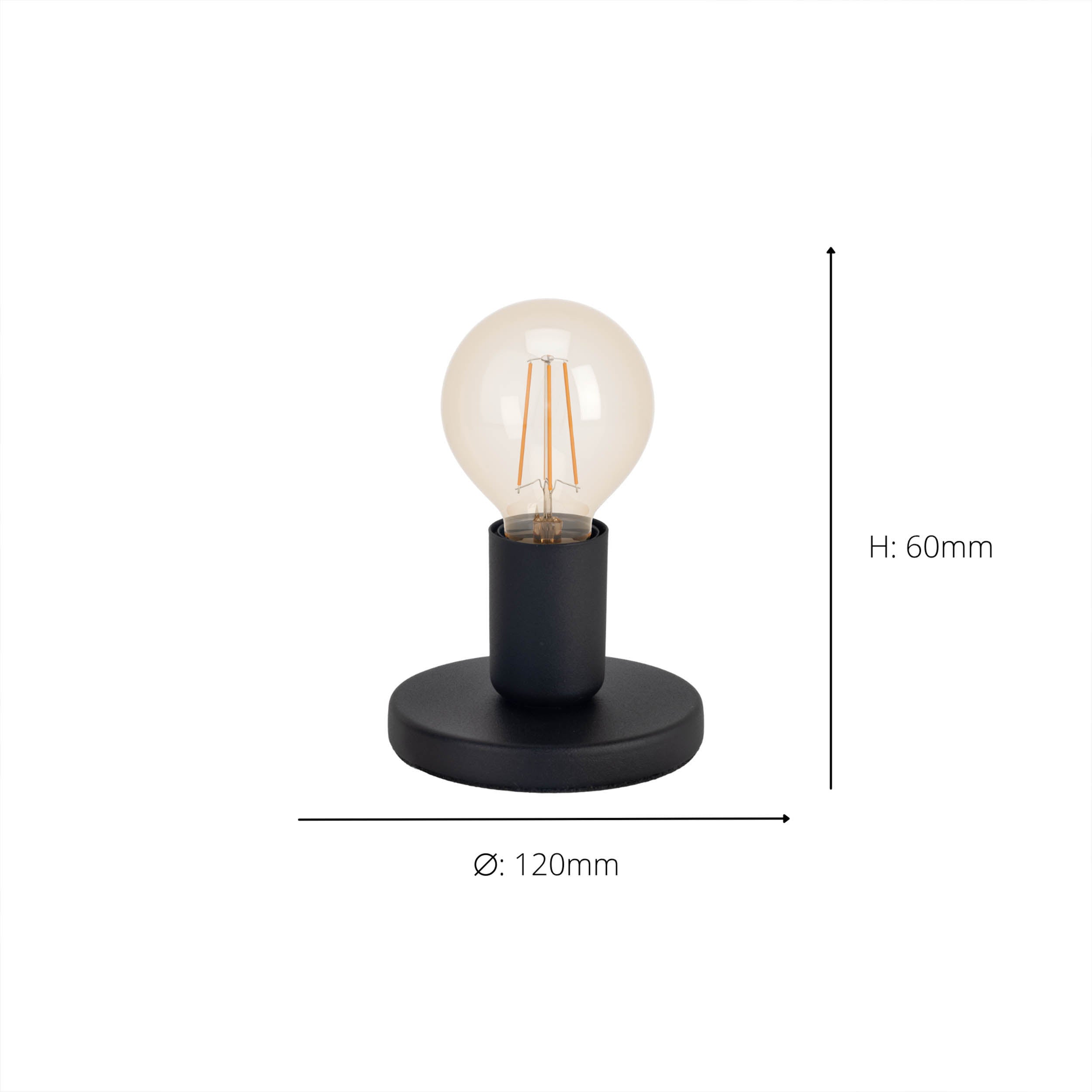 EGLO Pozello Black Steel Table Lamp