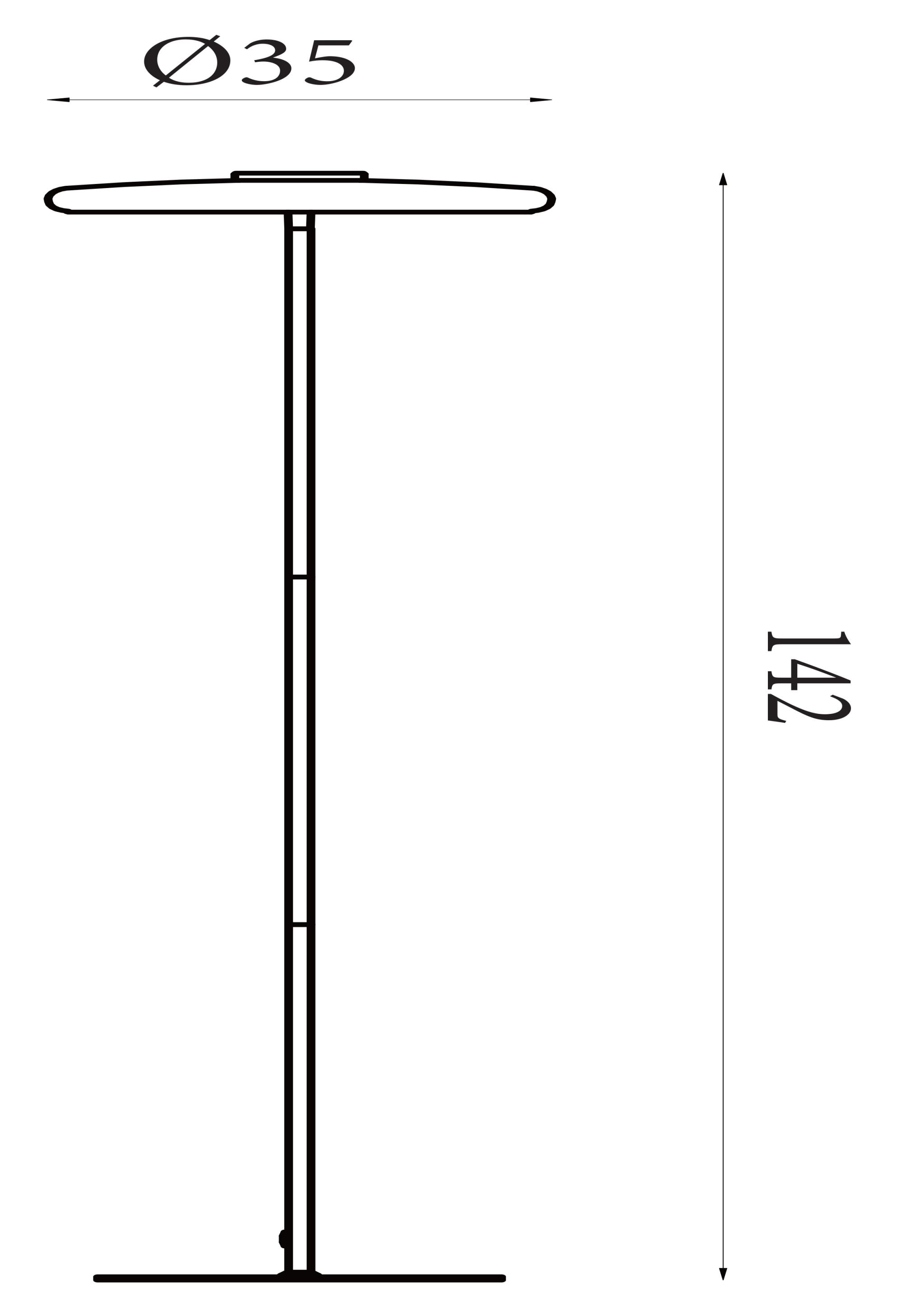 Record 1Lt Floor Lamp