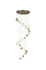 Cuboid 20Lt LED Multi Drop Pendant