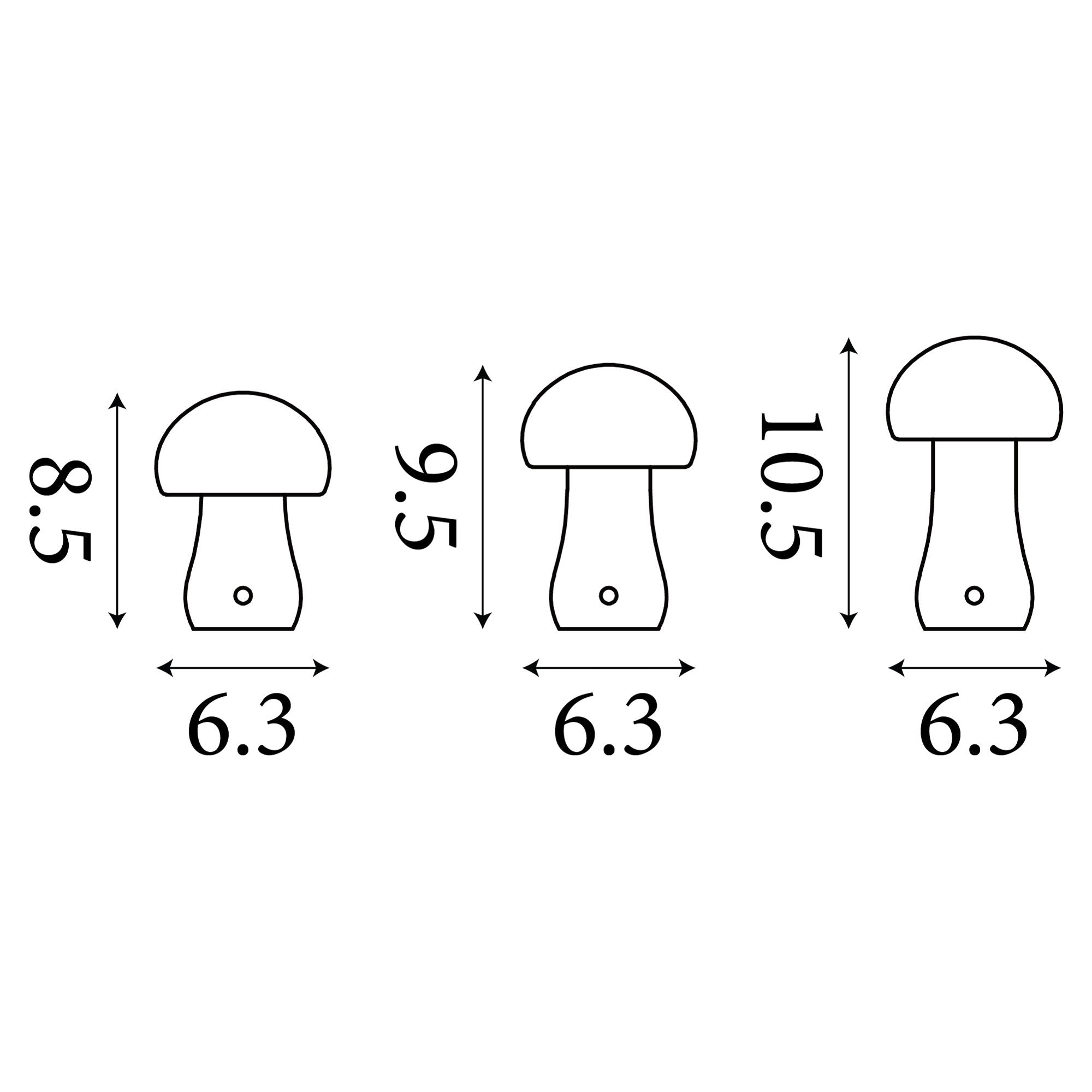 Asher - Set of 3 Rechargeable Table Lamps