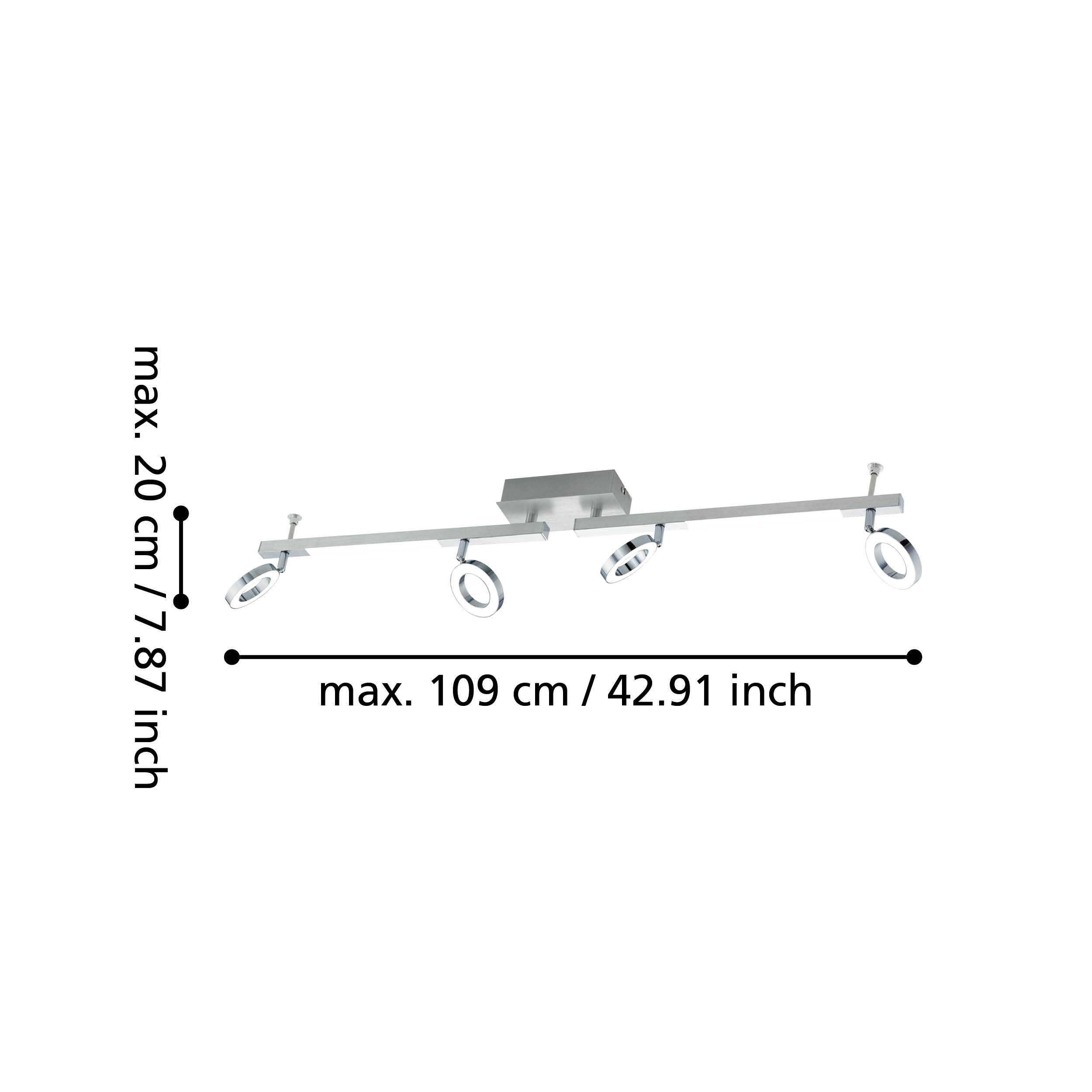 CARDILLIO 4 Light Flush Fitting