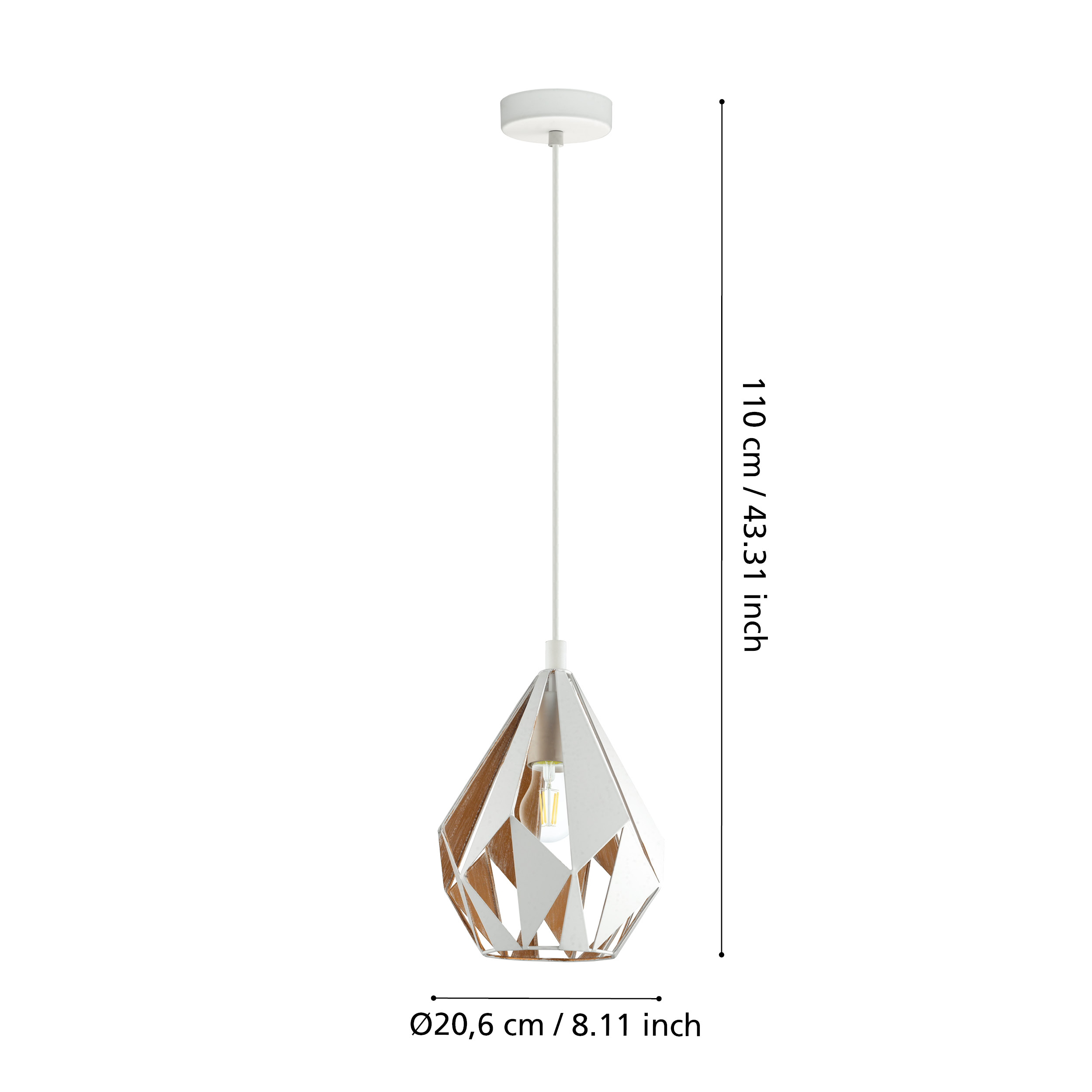 CARLTON Pendant 205mm Diameter
