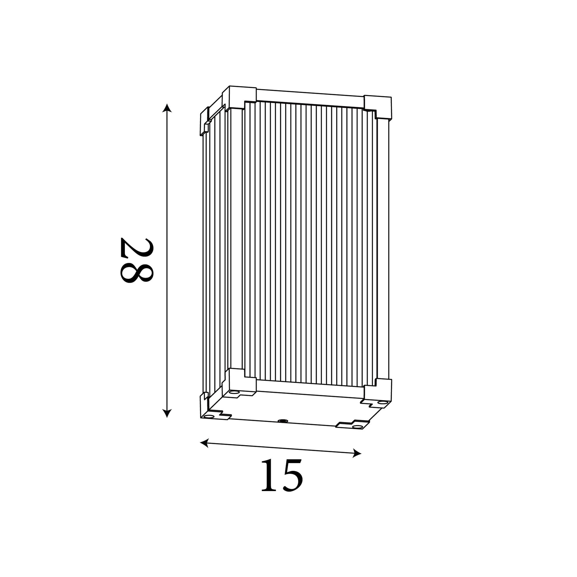 Cincinnati Outdoor Wall Lamp Aluminium