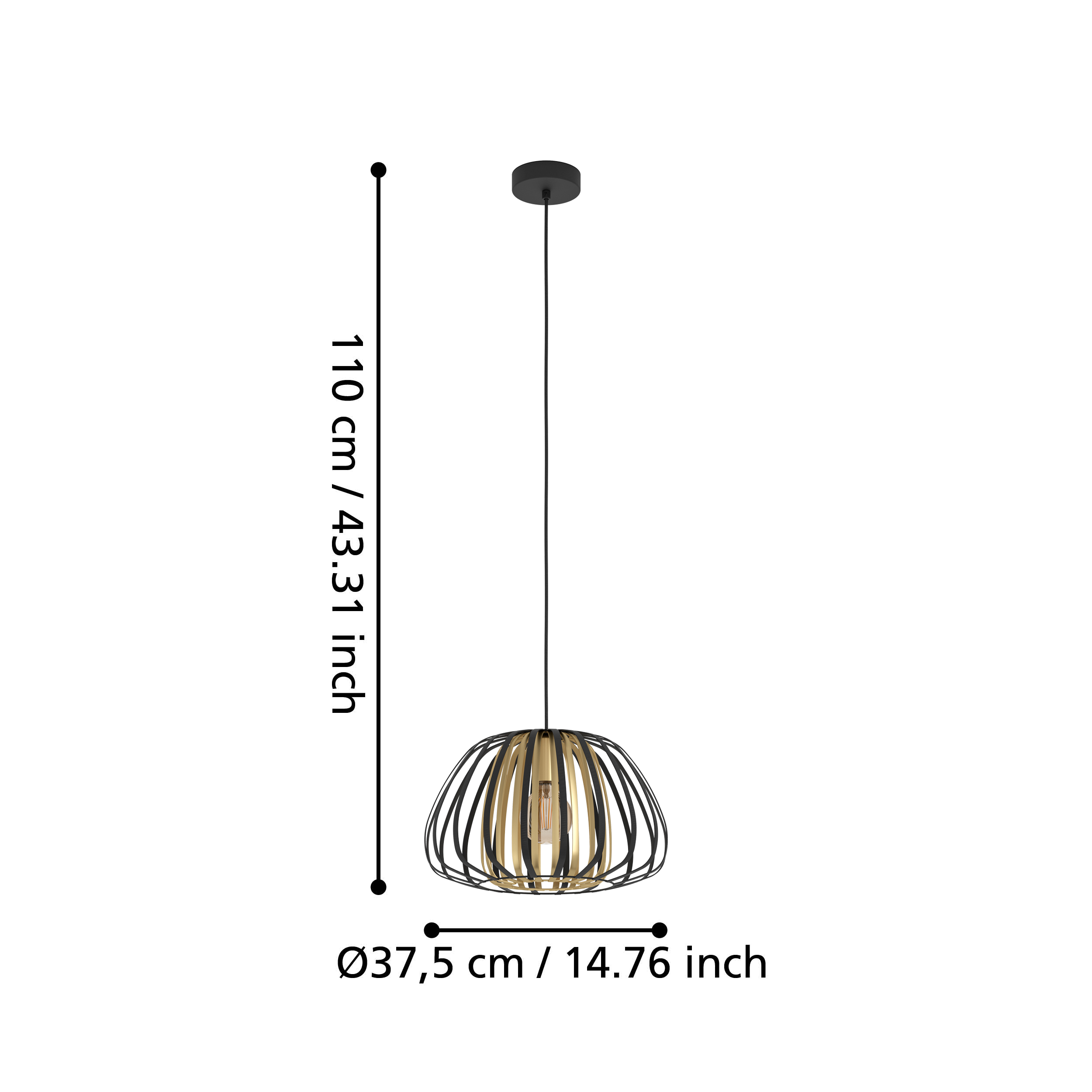 ENCINITOS 375mm Dia Pendant