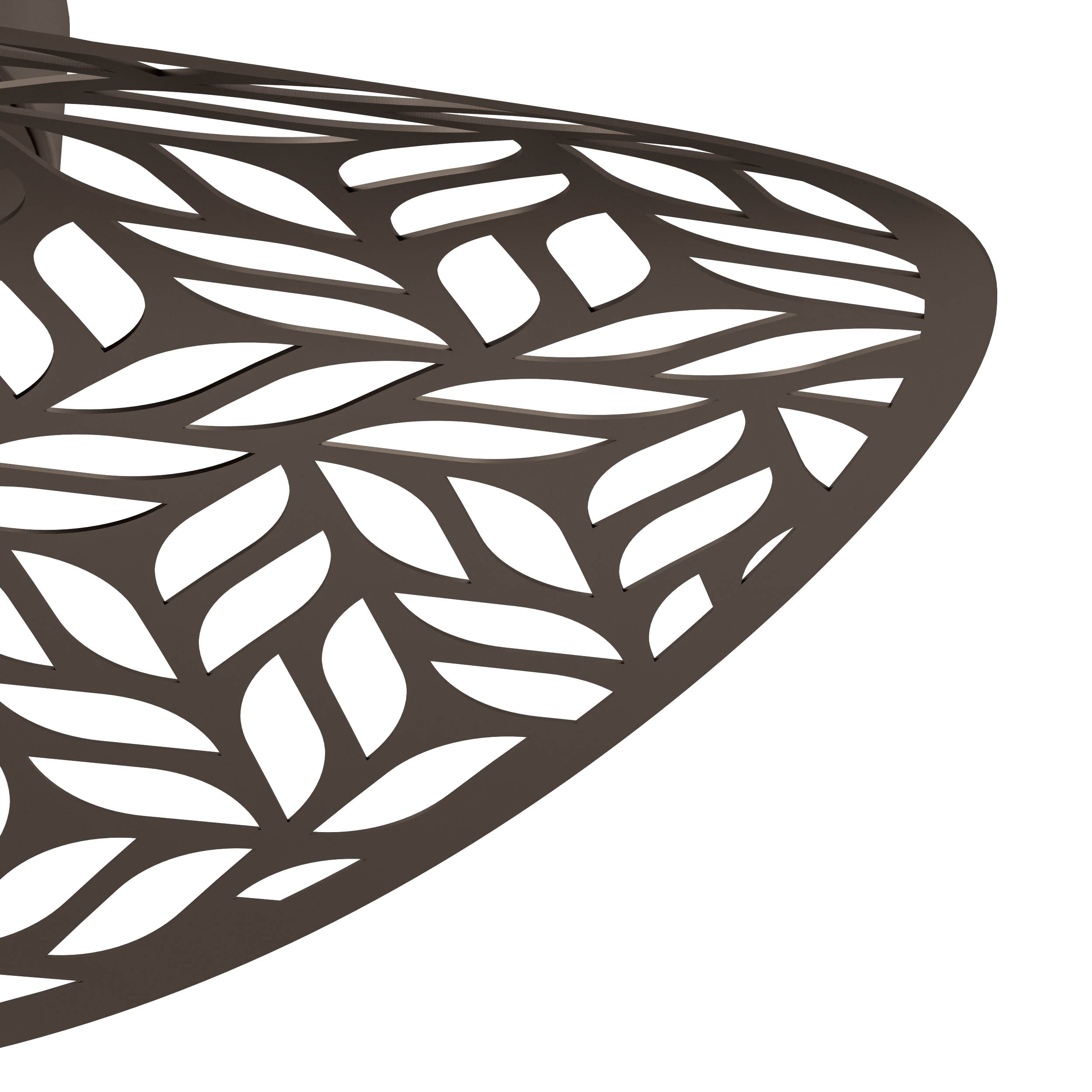 EGLO Swaby Ceiling Rustic Leaf Cut Steel Ceiling Light