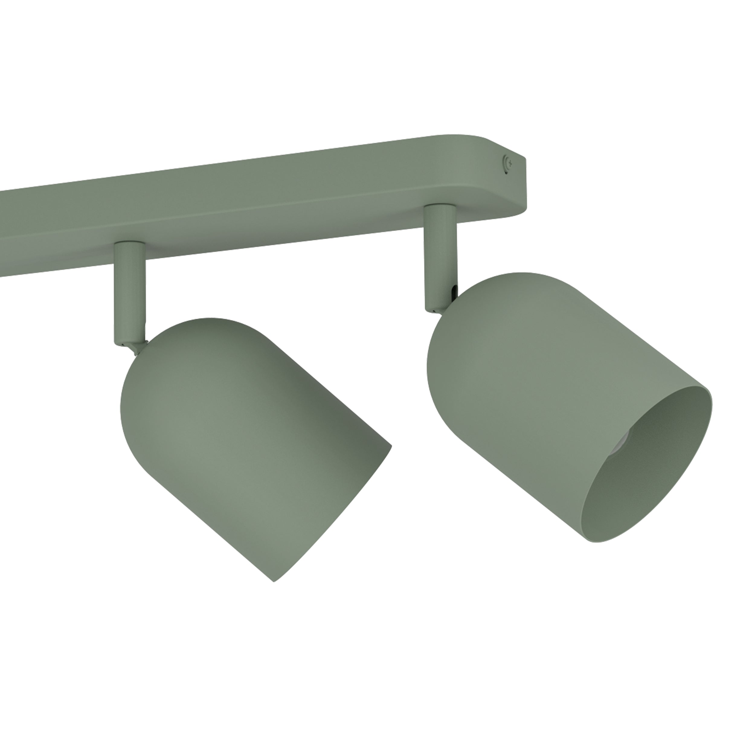 EGLO Tilston Steel Minimalist 4-Light Ceiling Spotlight, Green