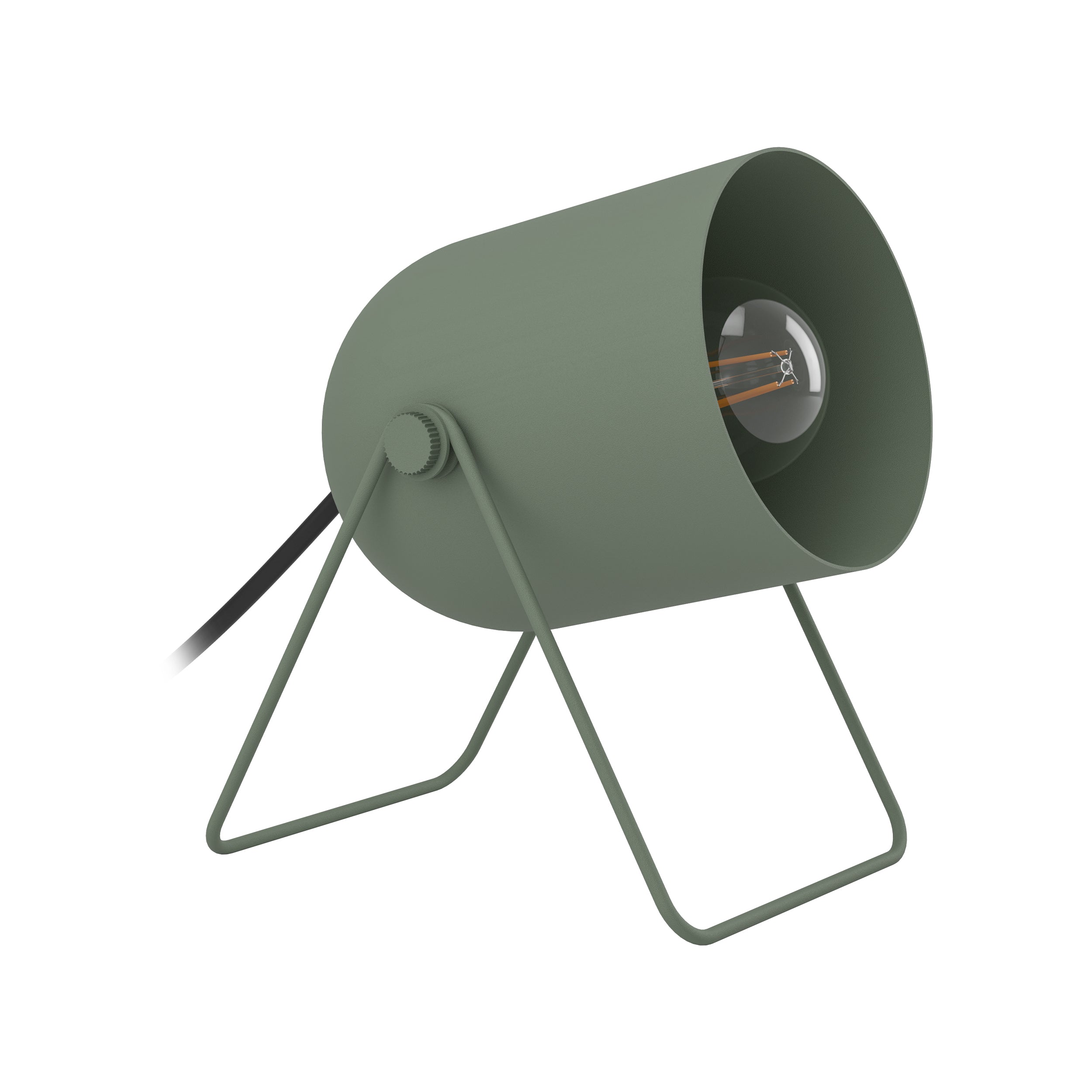 EGLO Tilston Steel Minimalist Desk Lamp, Green