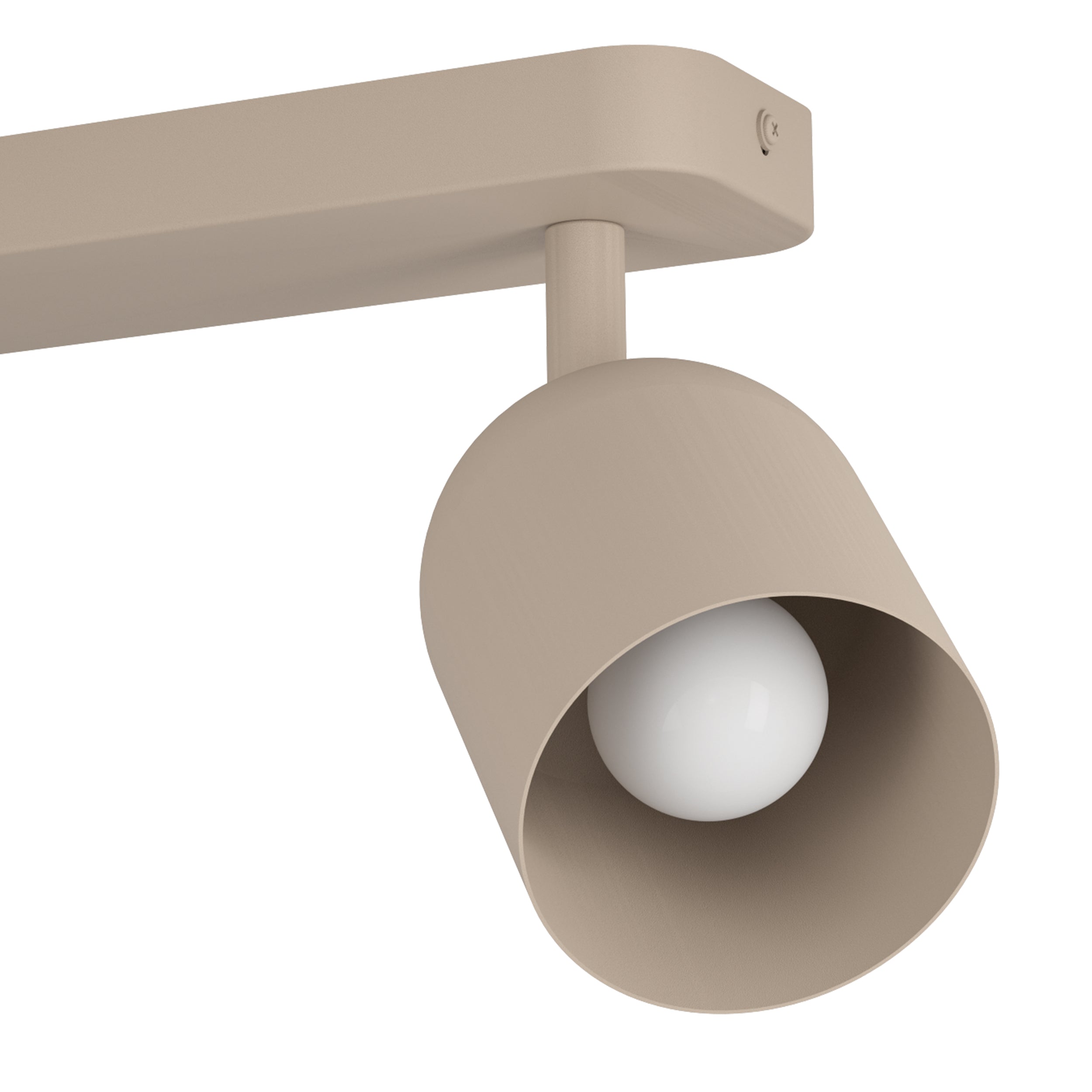 EGLO Tilston Steel Minimalist Dual Ceiling Spotlight, Sandy