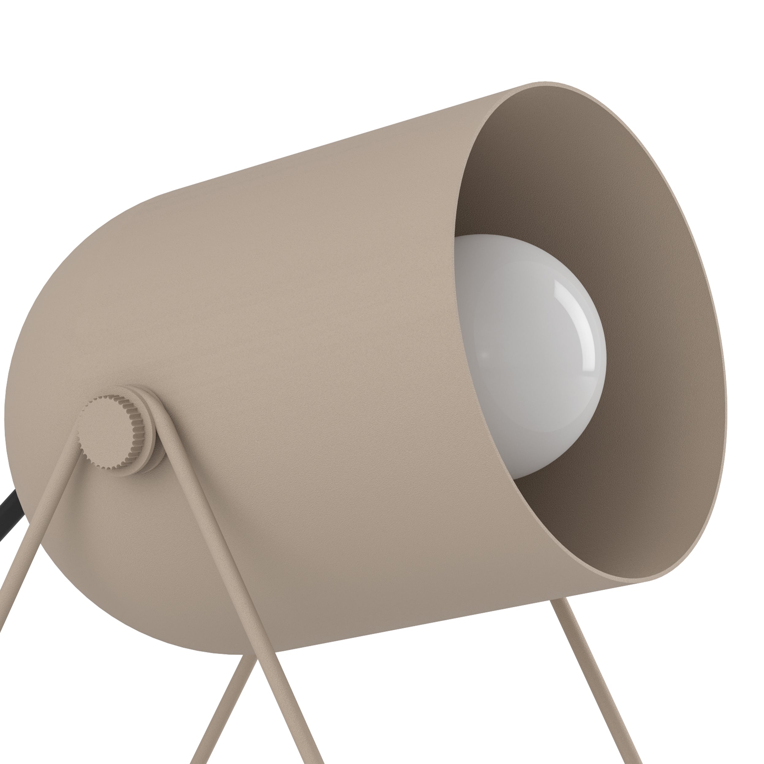 EGLO Tilston Steel Minimalist Desk Lamp, Sandy