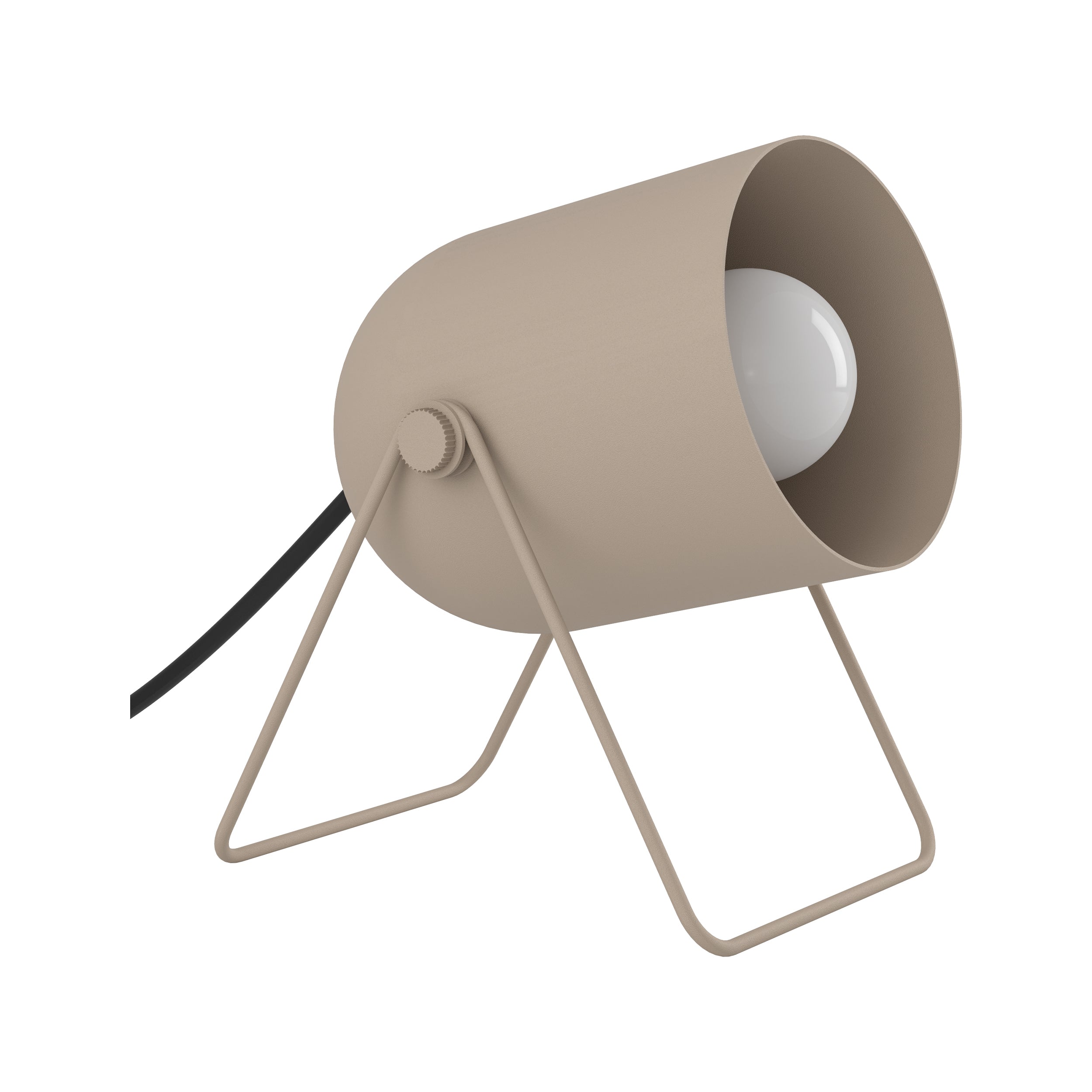 EGLO Tilston Steel Minimalist Desk Lamp, Sandy