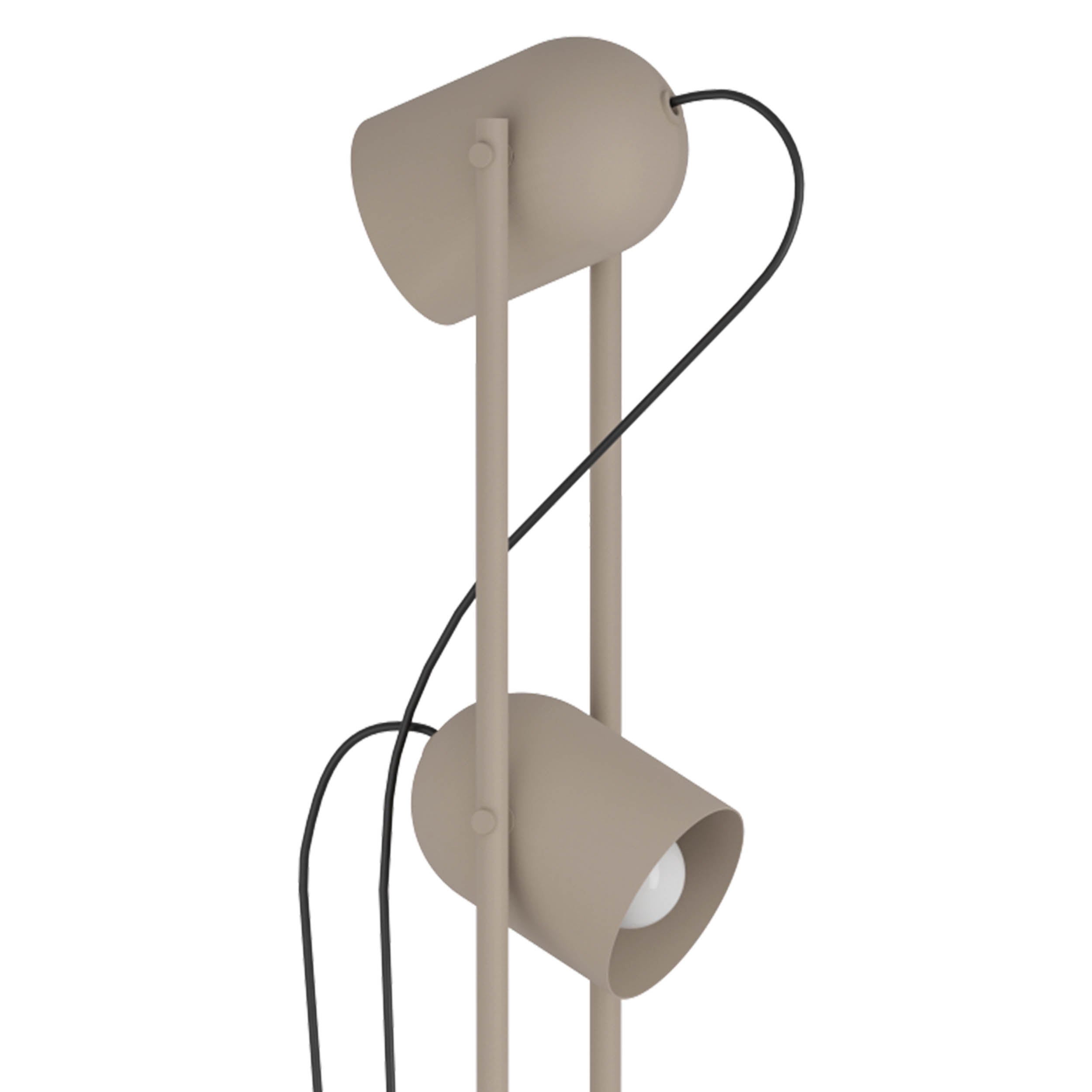 EGLO Tilston Sand Dual Sand Coloured Spotlight Floor Lamp with Foot Switch