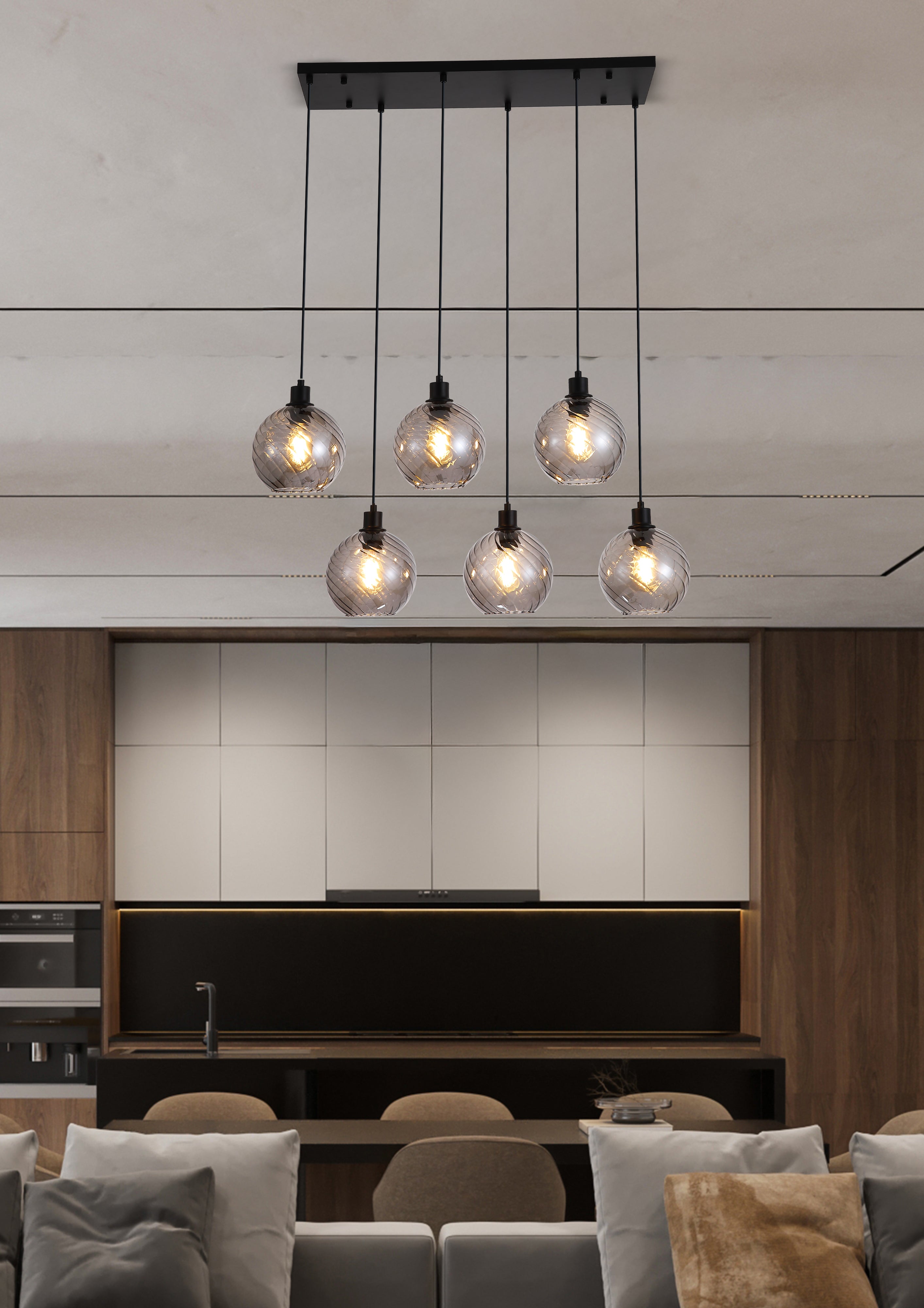 Radiance 6Lt Bar Pendant