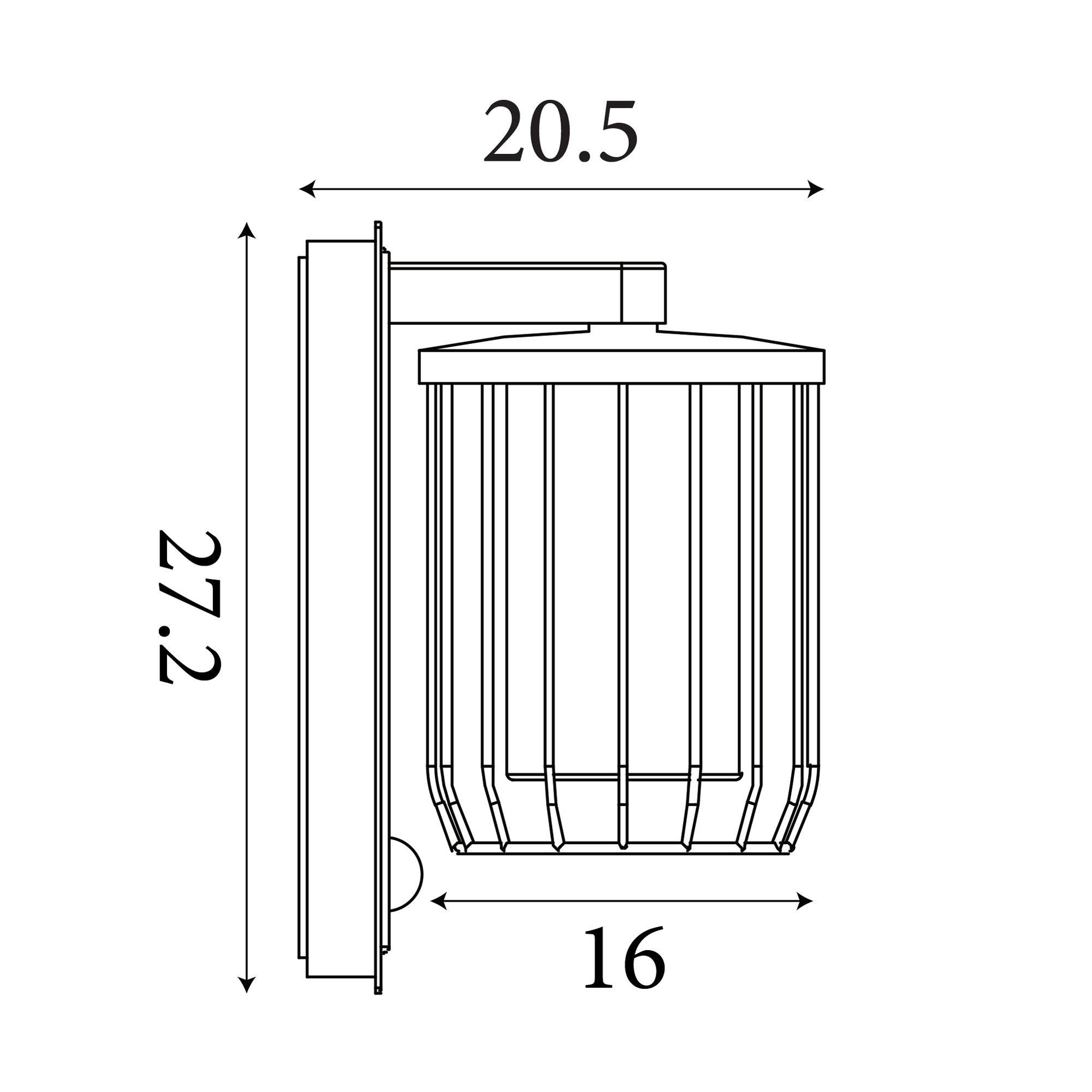 Reed 1Lt Wall Light with PIR