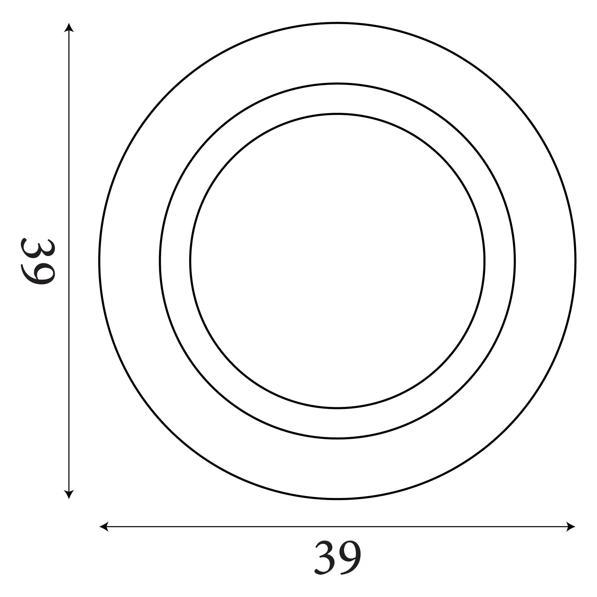 Ringo LED 390mm Round Flush